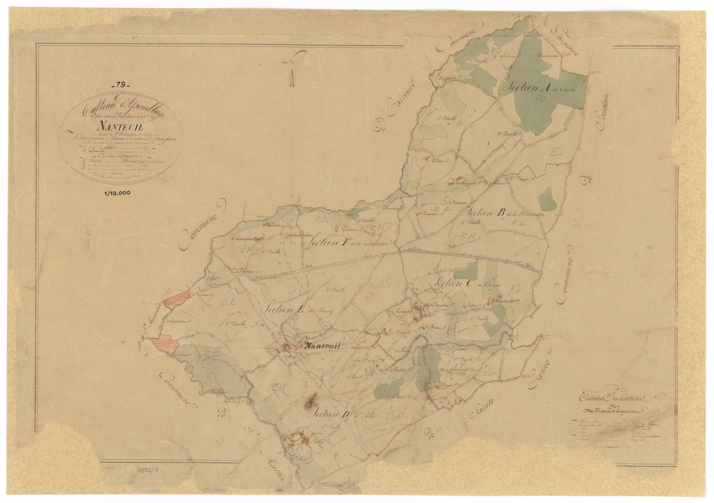 Nanteuil - FRAD079_CADASTRE_NAPOLEONIEN Tableau d'assemblage 