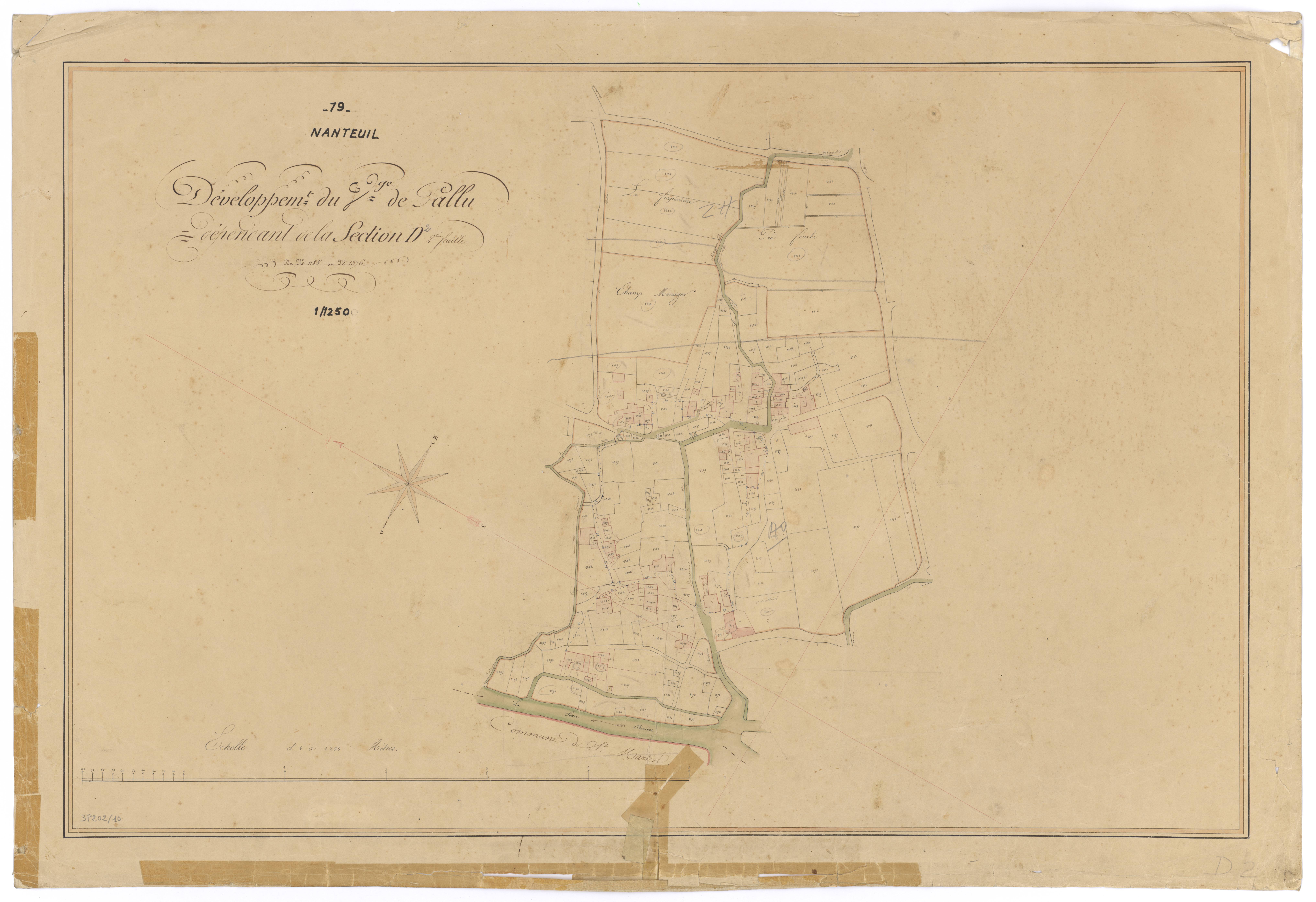 Nanteuil - FRAD079_CADASTRE_NAPOLEONIEN Développement de la section D2 