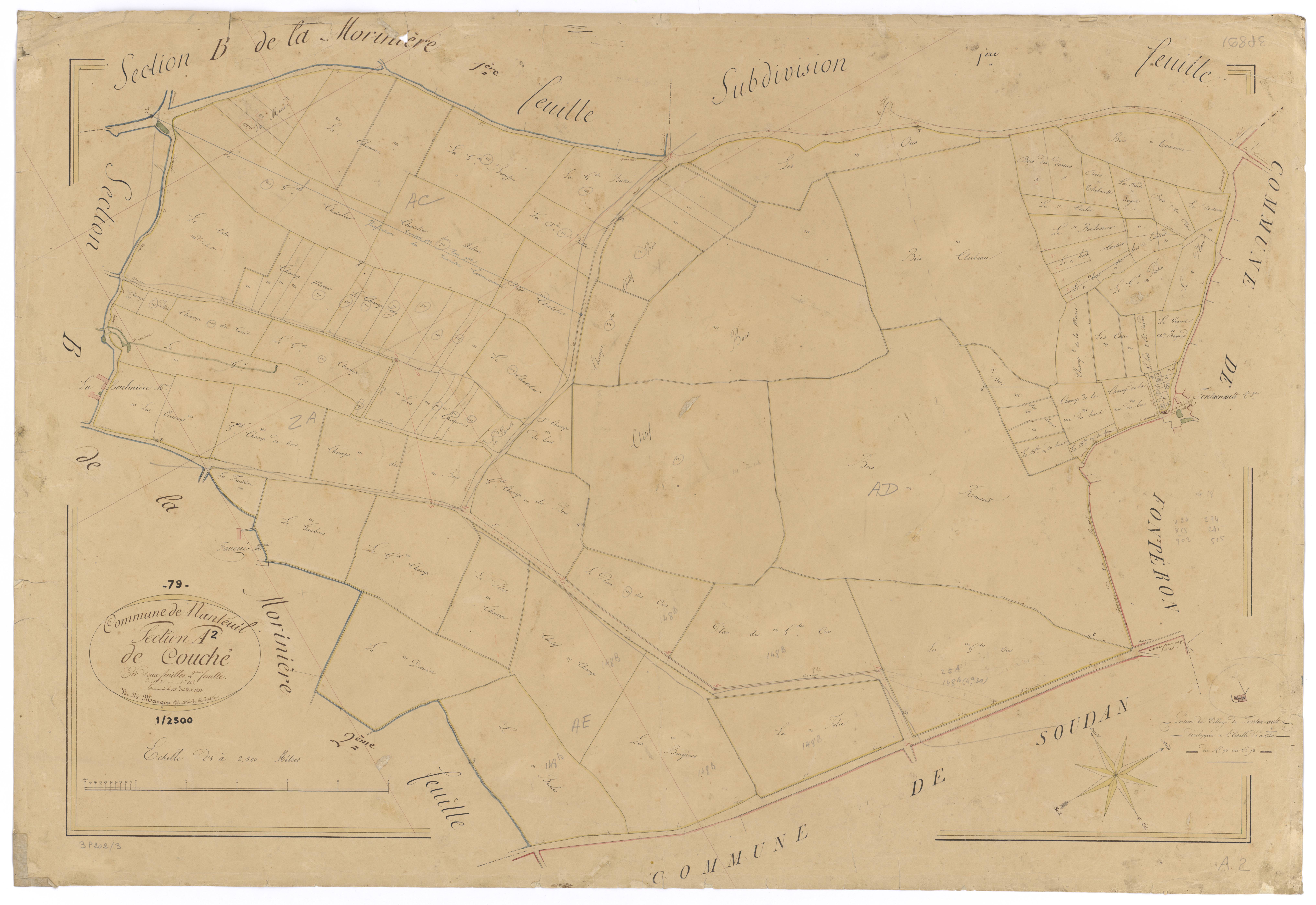 Nanteuil - FRAD079_CADASTRE_NAPOLEONIEN Section A2 dite de Couché 
