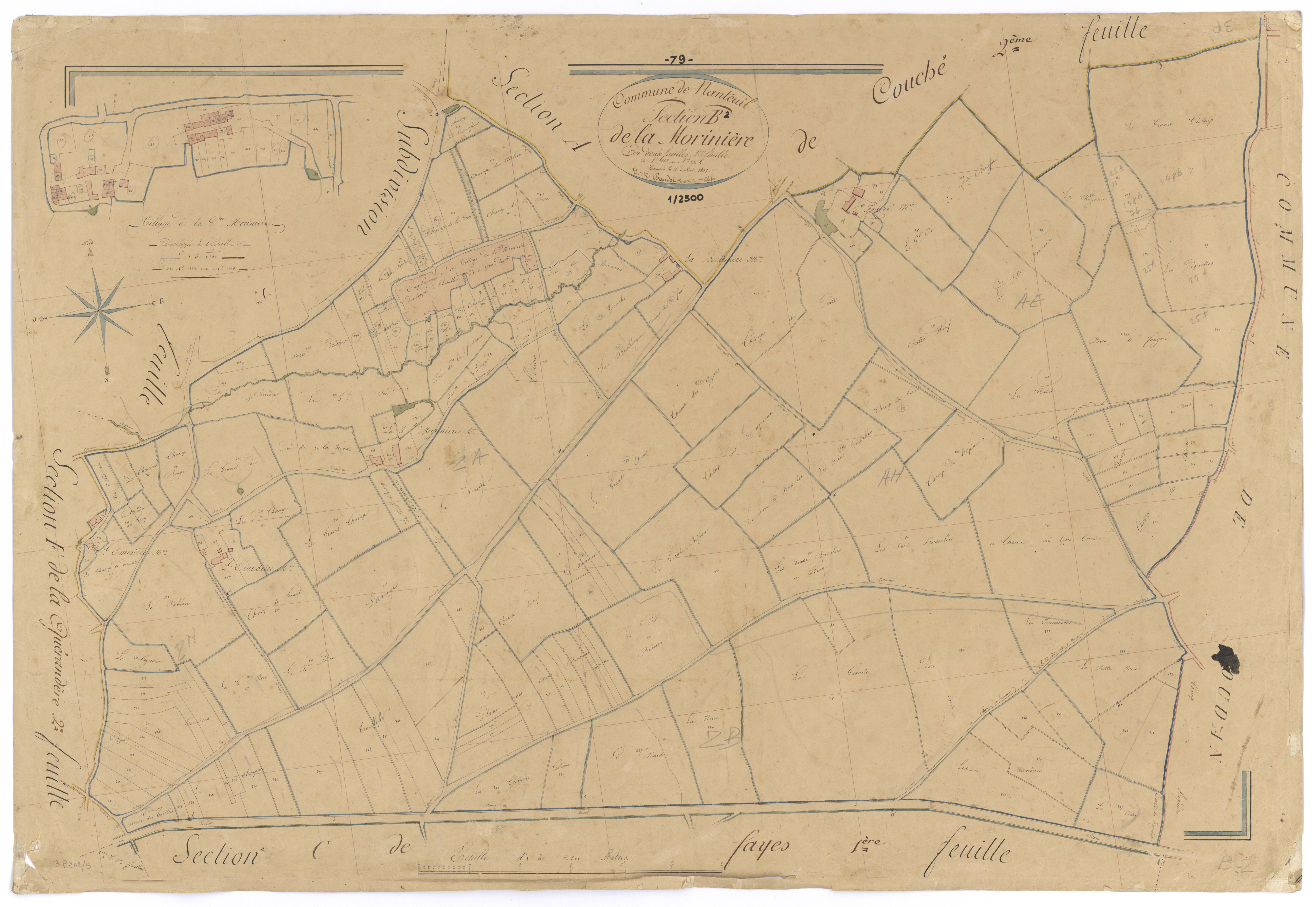 Nanteuil - FRAD079_CADASTRE_NAPOLEONIEN Section B2 dite de la Morinière