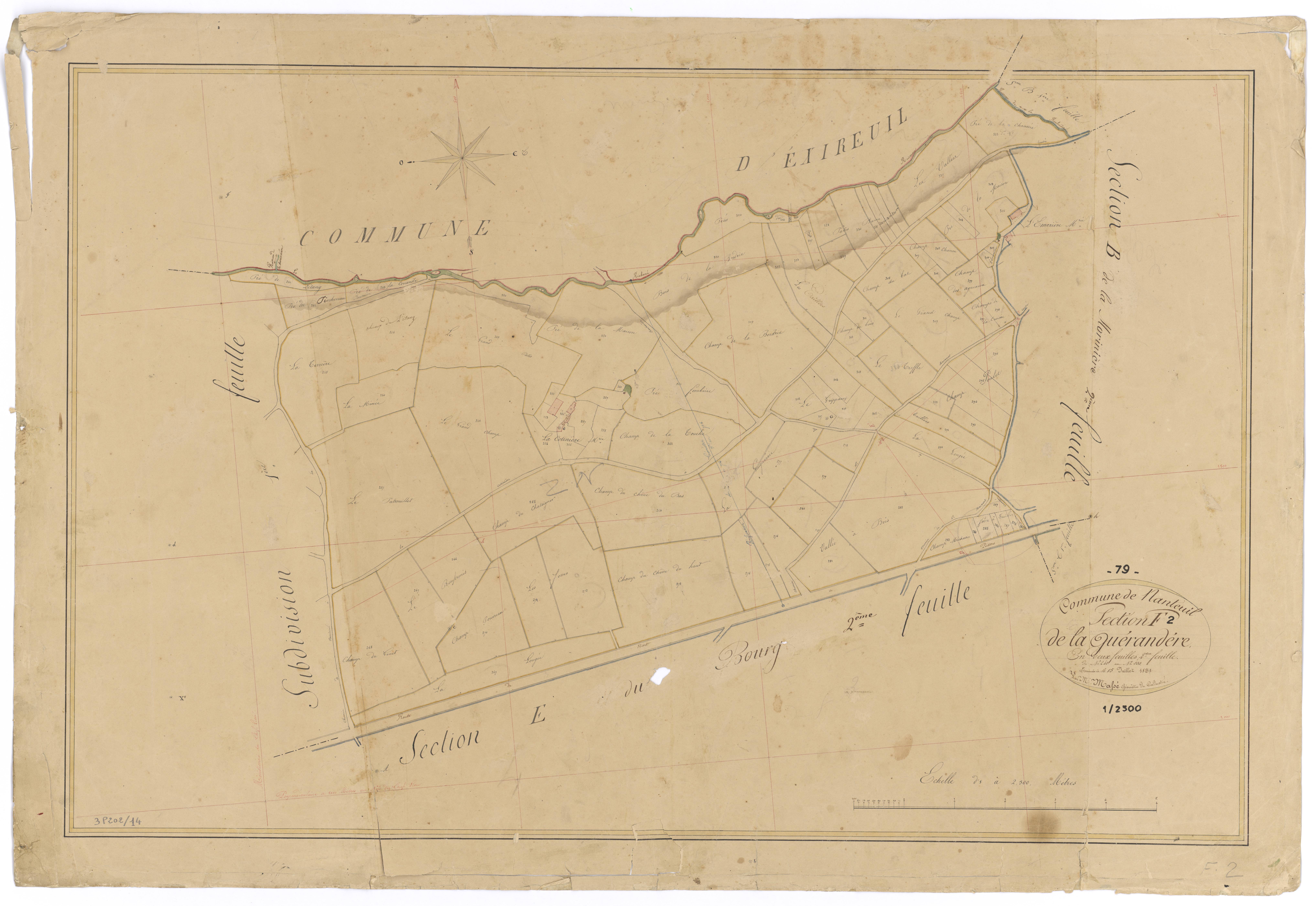 Nanteuil - FRAD079_CADASTRE_NAPOLEONIEN Section F2 dite de la Guérandére