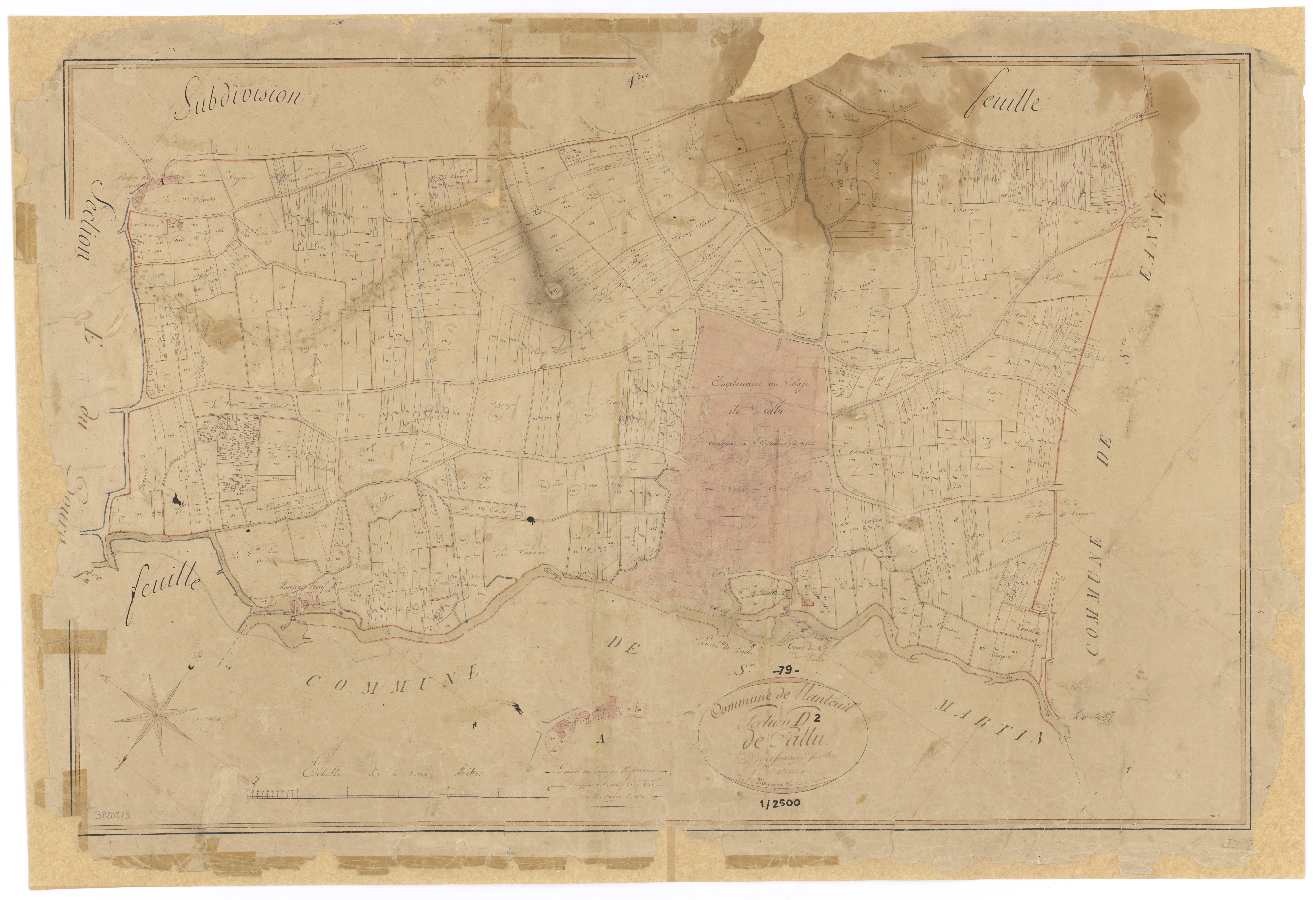 Nanteuil - FRAD079_CADASTRE_NAPOLEONIEN Section D2 dite de Pallu