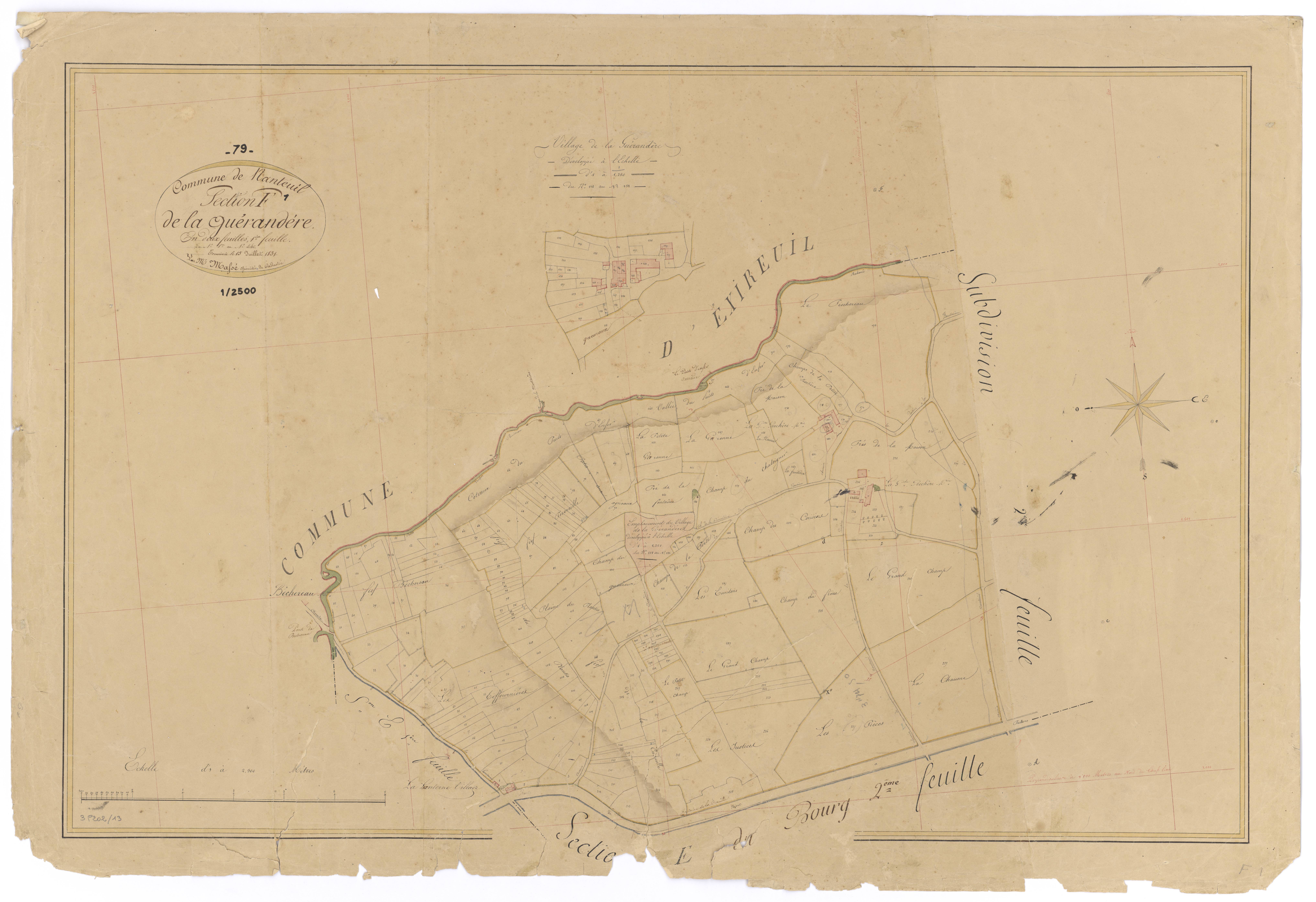 Nanteuil - FRAD079_CADASTRE_NAPOLEONIEN Section F1 dite de la Guérandére 