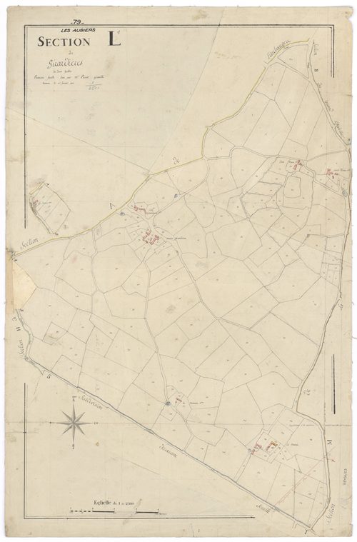 Nueil-les-Aubiers - FRAD079_CADASTRE_NAPOLEONIEN Section L1 dite des Girardières 