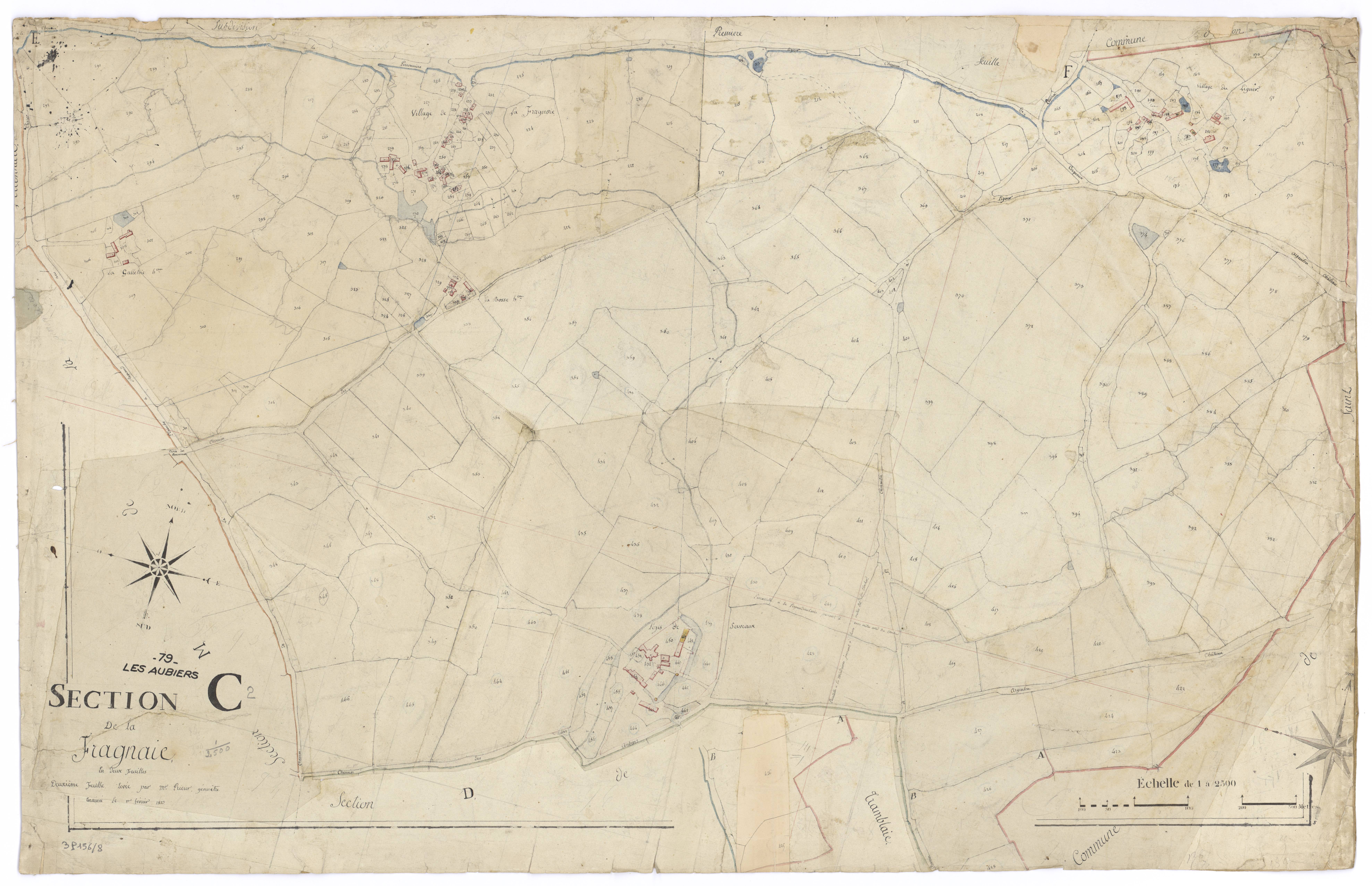 Nueil-les-Aubiers - FRAD079_CADASTRE_NAPOLEONIEN Section C2 dite de La Fragnaie