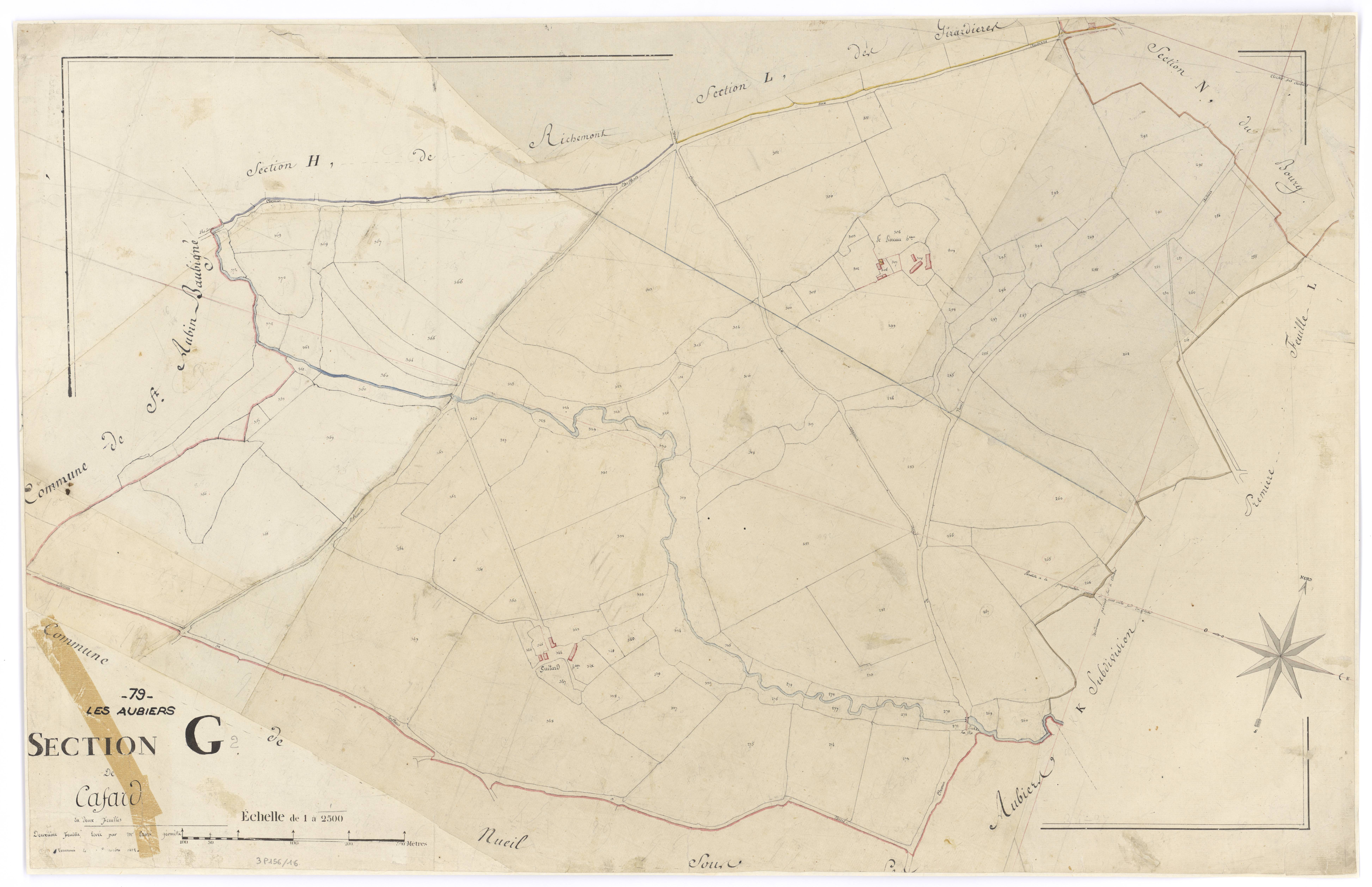 Nueil-les-Aubiers - FRAD079_CADASTRE_NAPOLEONIEN Section G2 dite de Cafard 