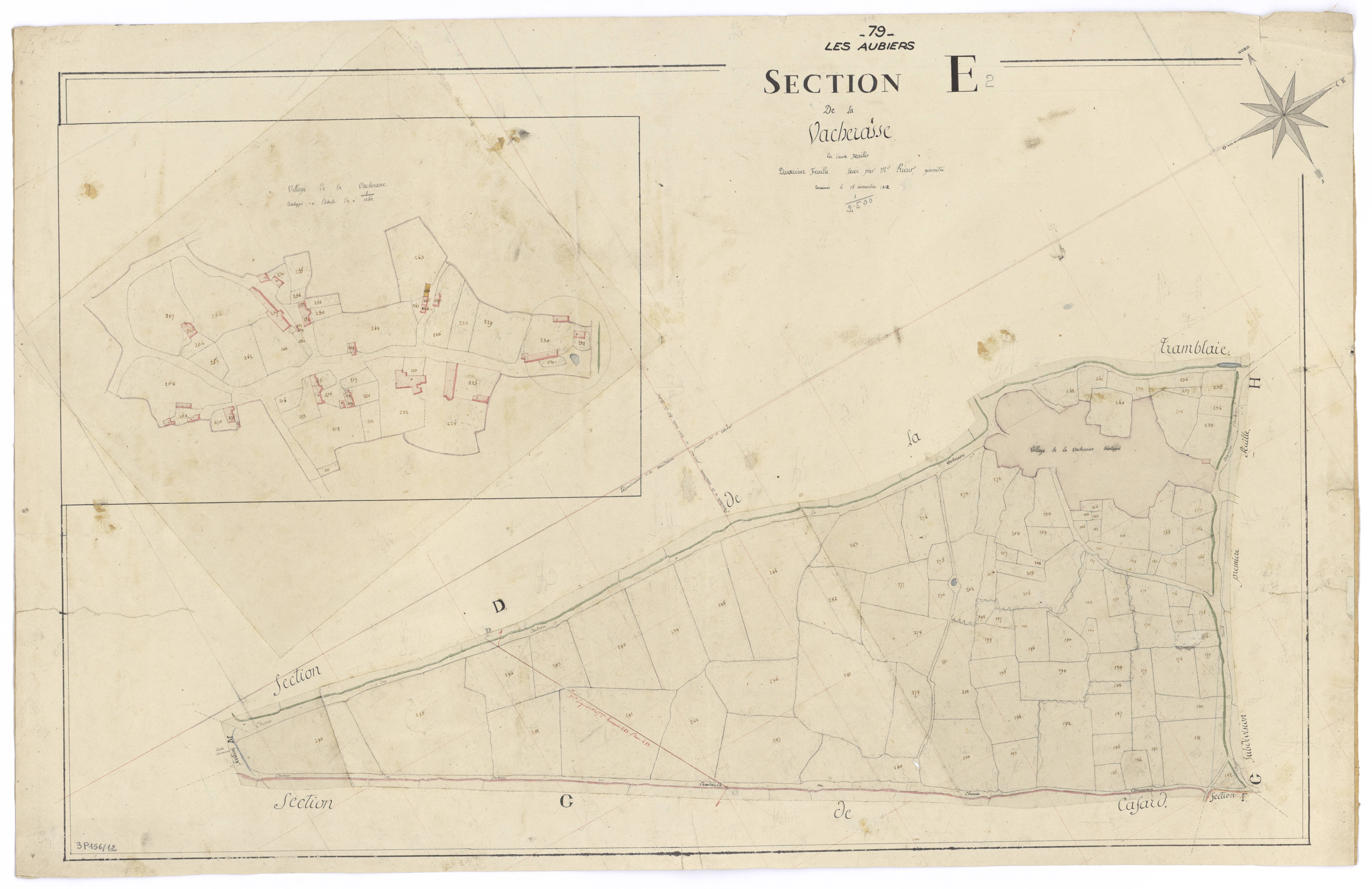 Nueil-les-Aubiers - FRAD079_CADASTRE_NAPOLEONIEN Section E2 dite de La Vacherasse