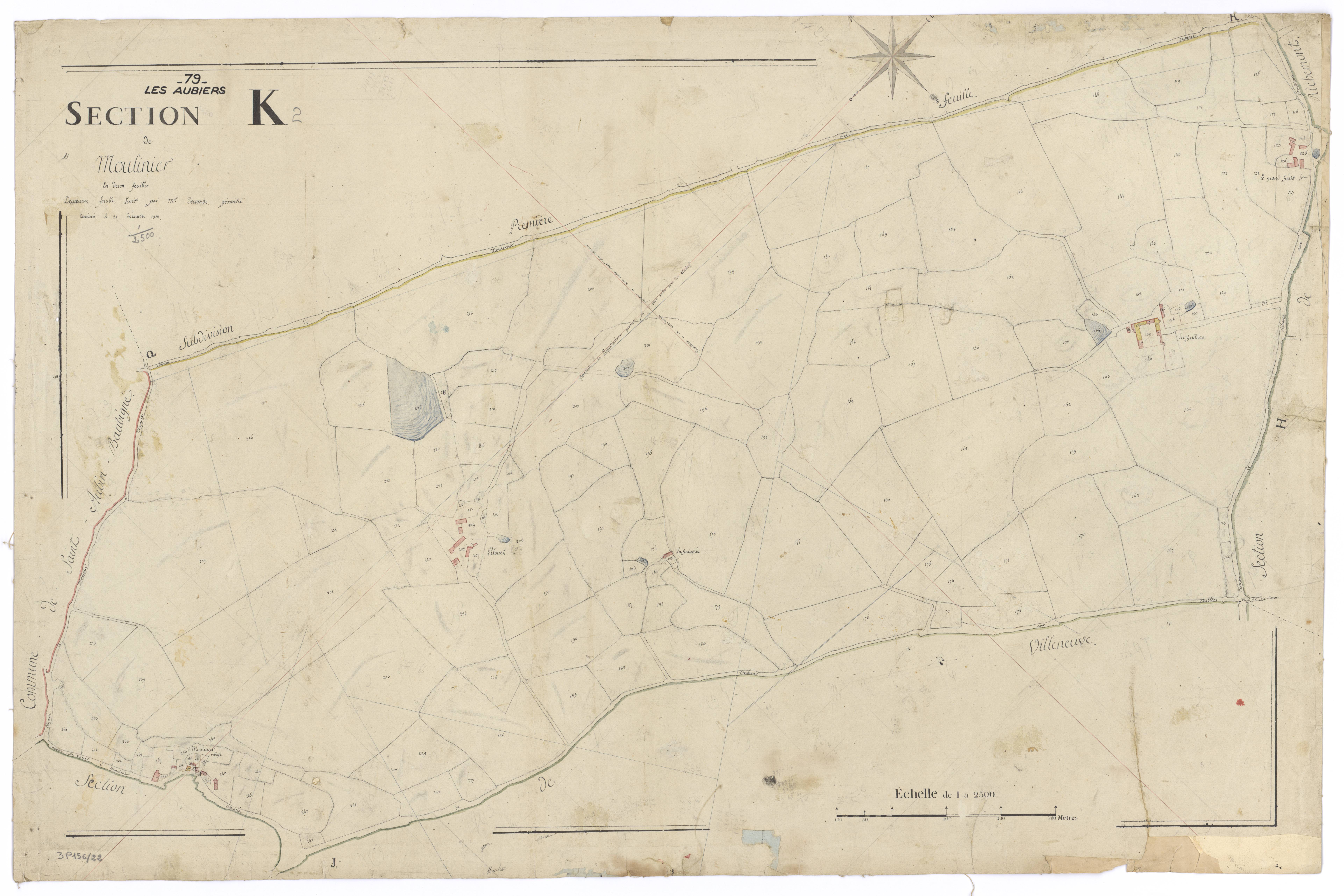 Nueil-les-Aubiers - FRAD079_CADASTRE_NAPOLEONIEN Section K2 dite de Moulinier