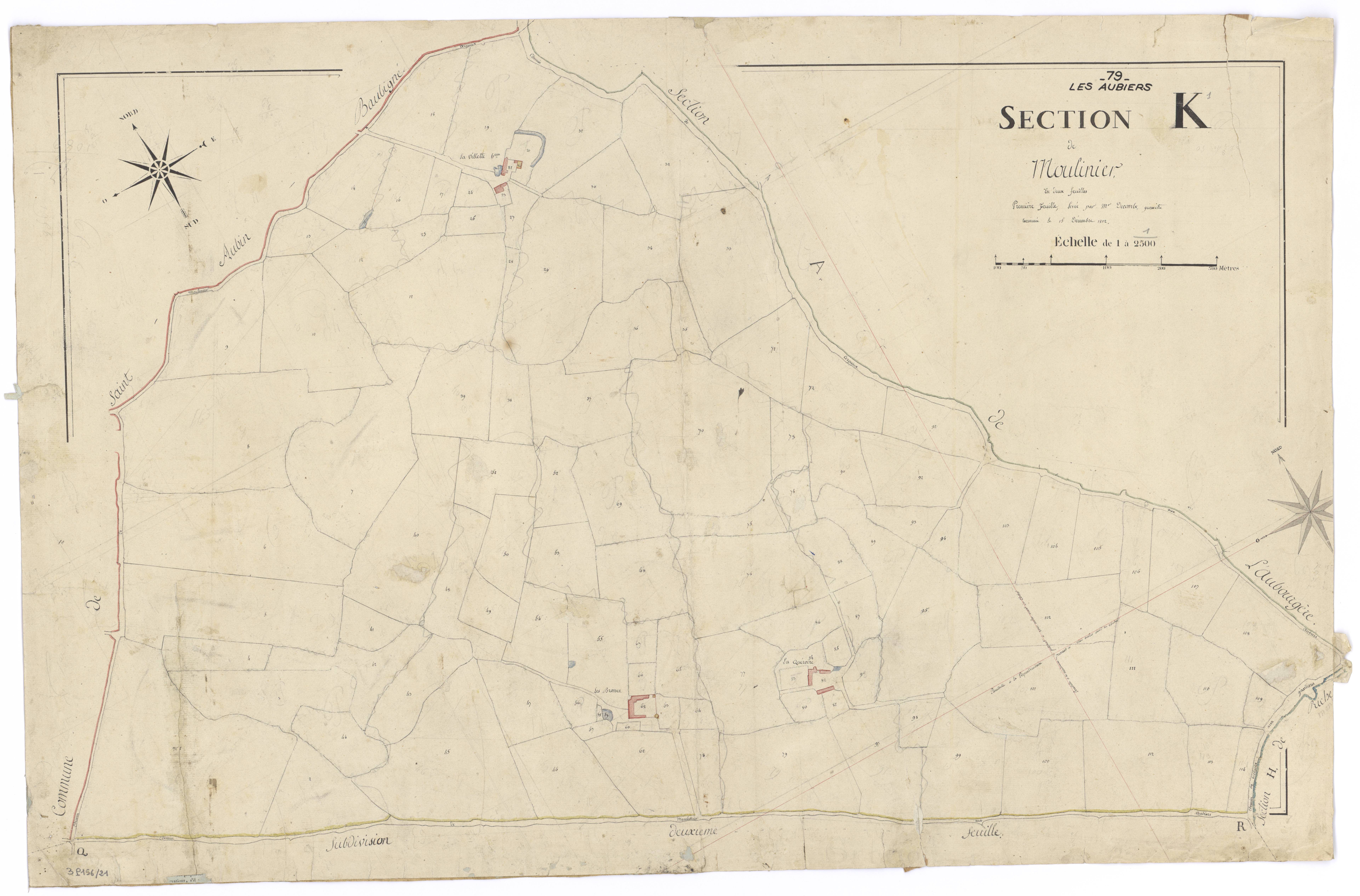 Nueil-les-Aubiers - FRAD079_CADASTRE_NAPOLEONIEN Section K1 dite de Moulinier