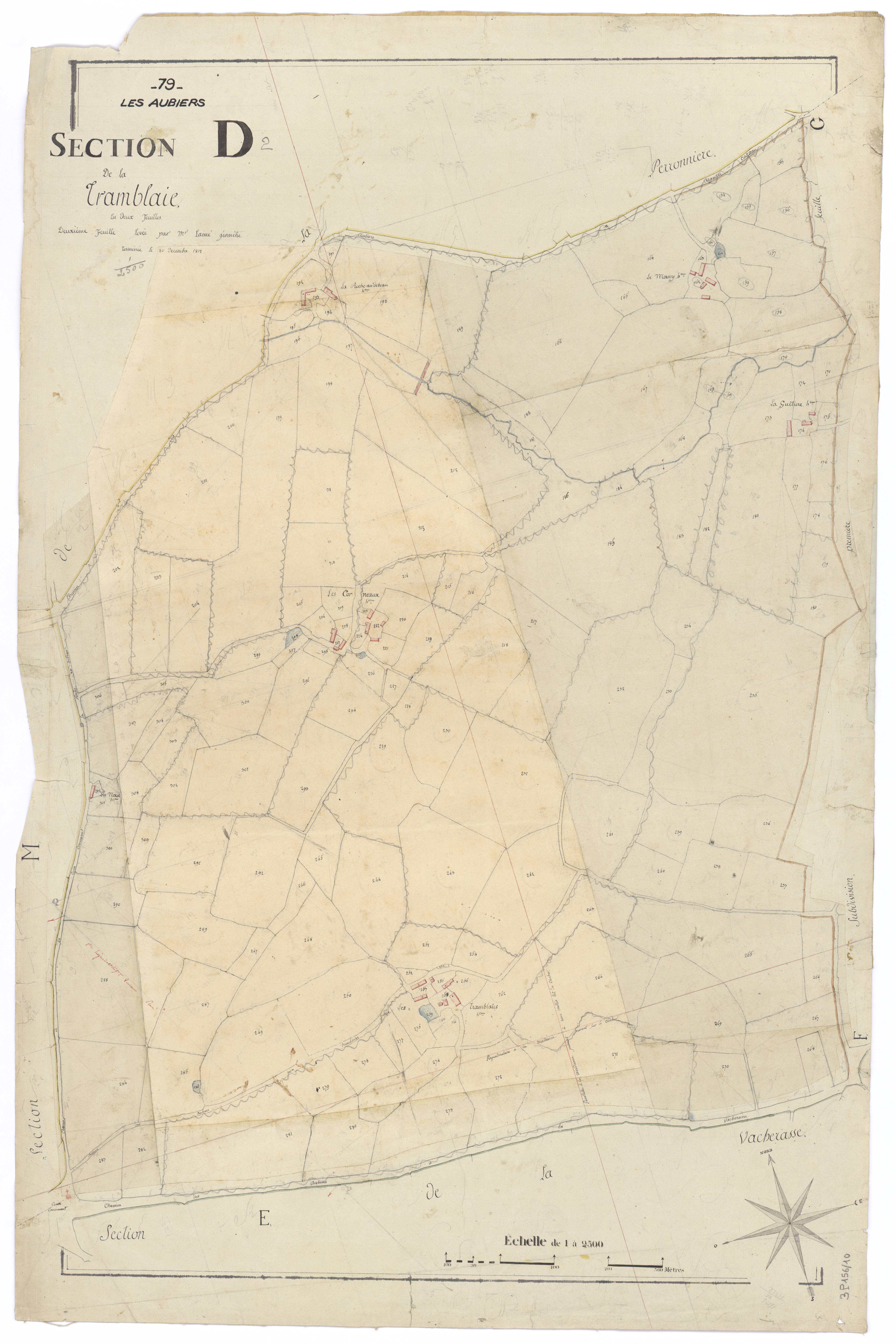 Nueil-les-Aubiers - FRAD079_CADASTRE_NAPOLEONIEN Section D2 dite de La Tremblaie
