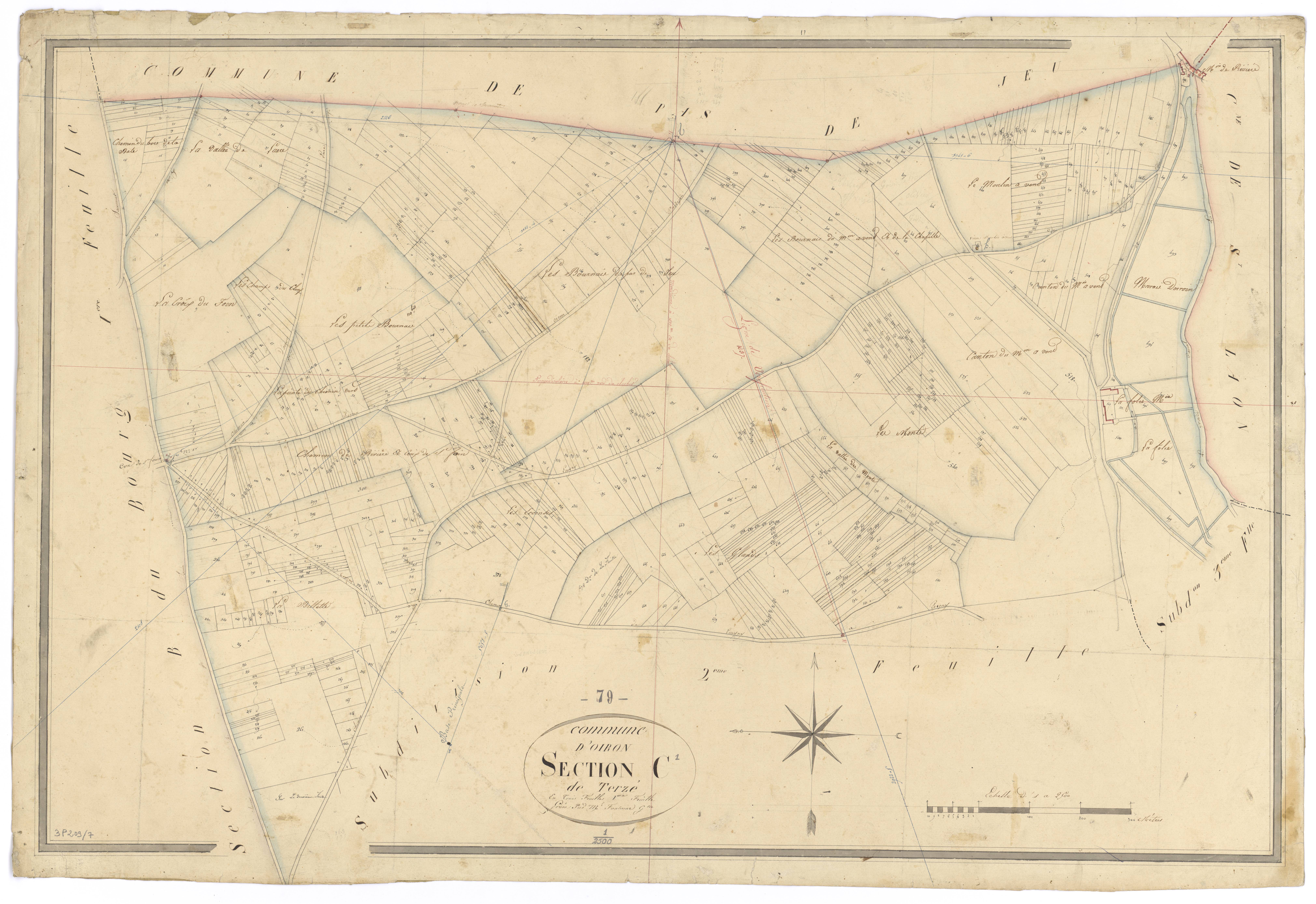 Oiron - FRAD079_CADASTRE_NAPOLEONIEN Section C1dite de Terzé 