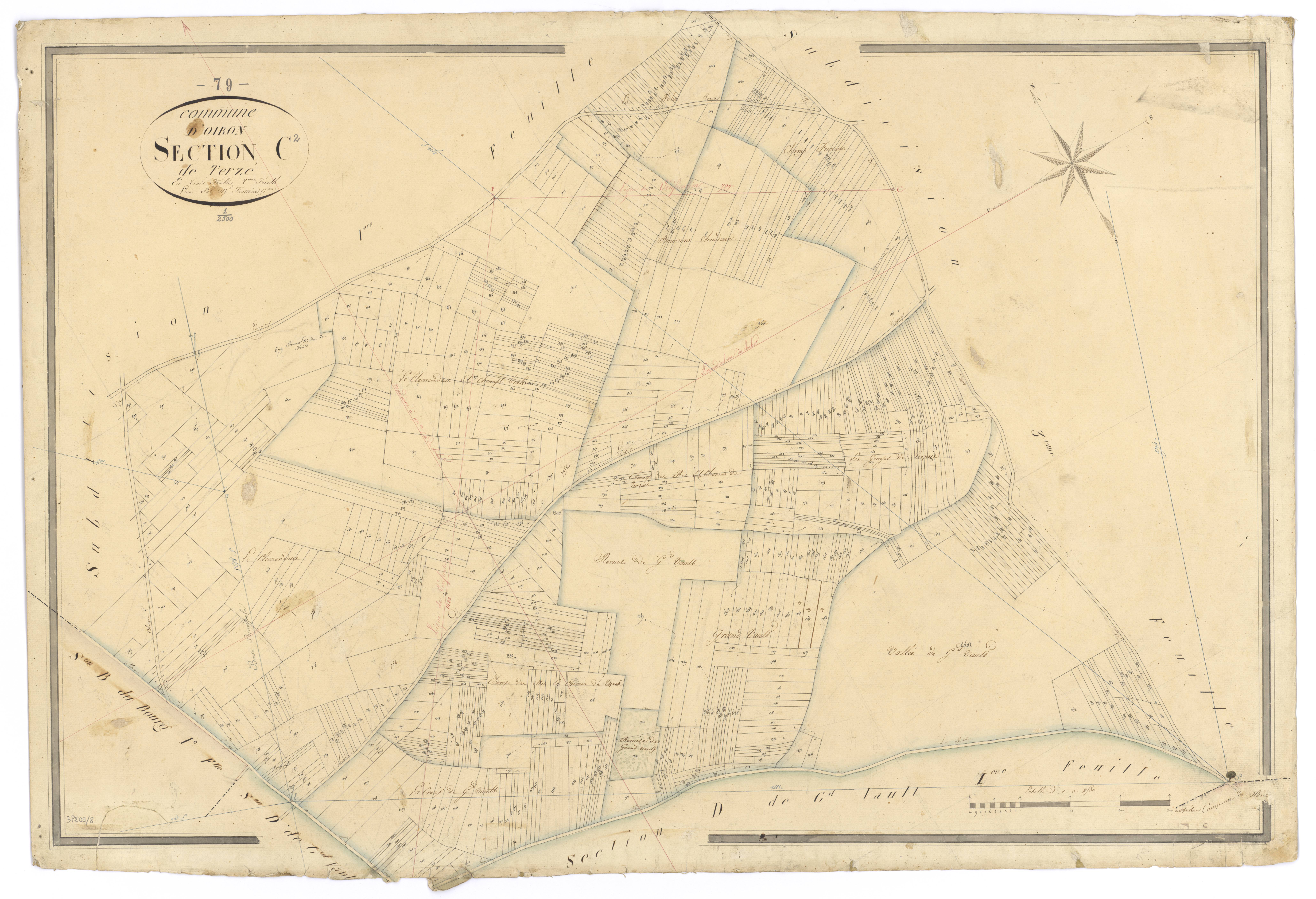 Oiron - FRAD079_CADASTRE_NAPOLEONIEN Section C2 dite de Terzé 
