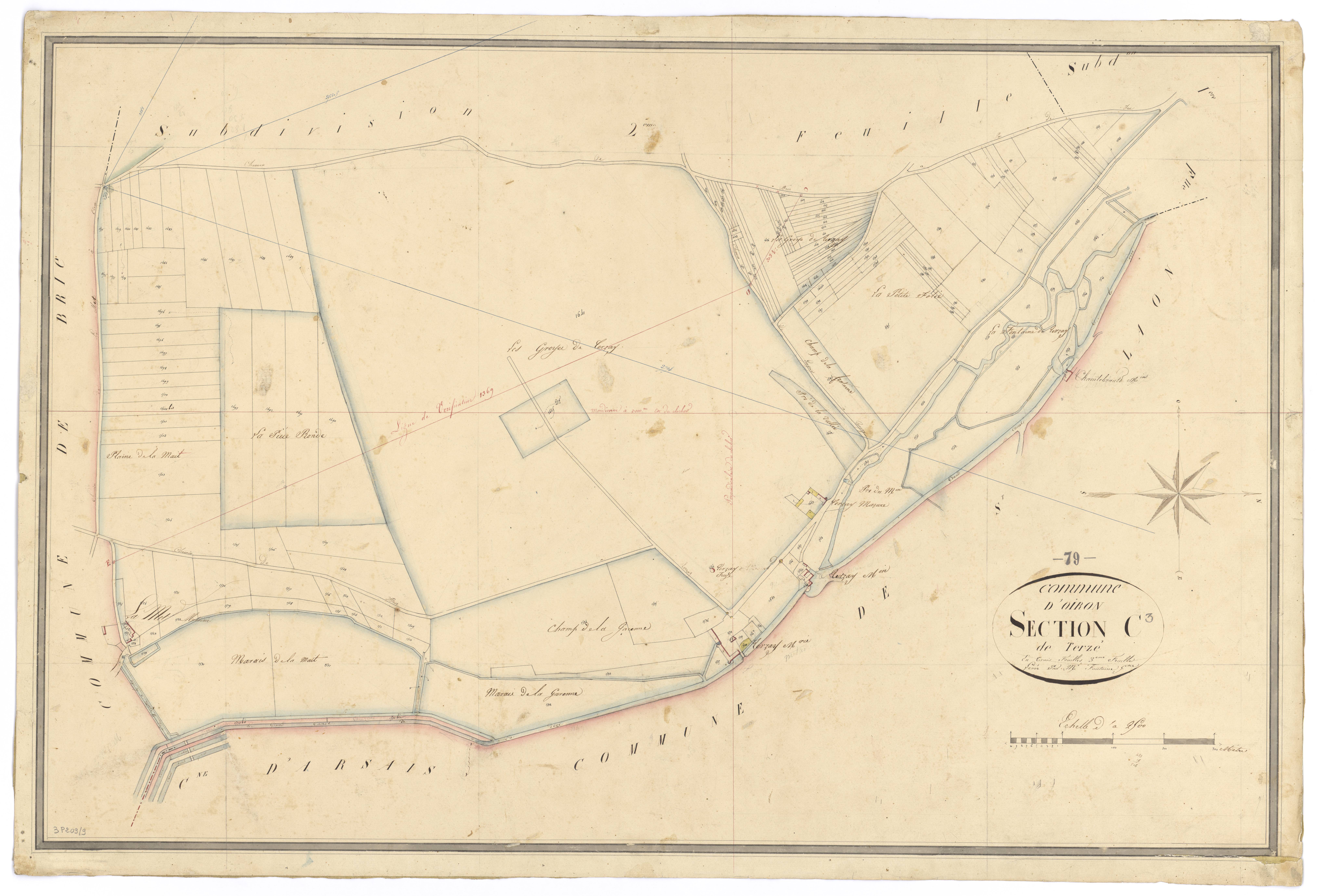 Oiron - FRAD079_CADASTRE_NAPOLEONIEN Section C3 dite de Terzé 