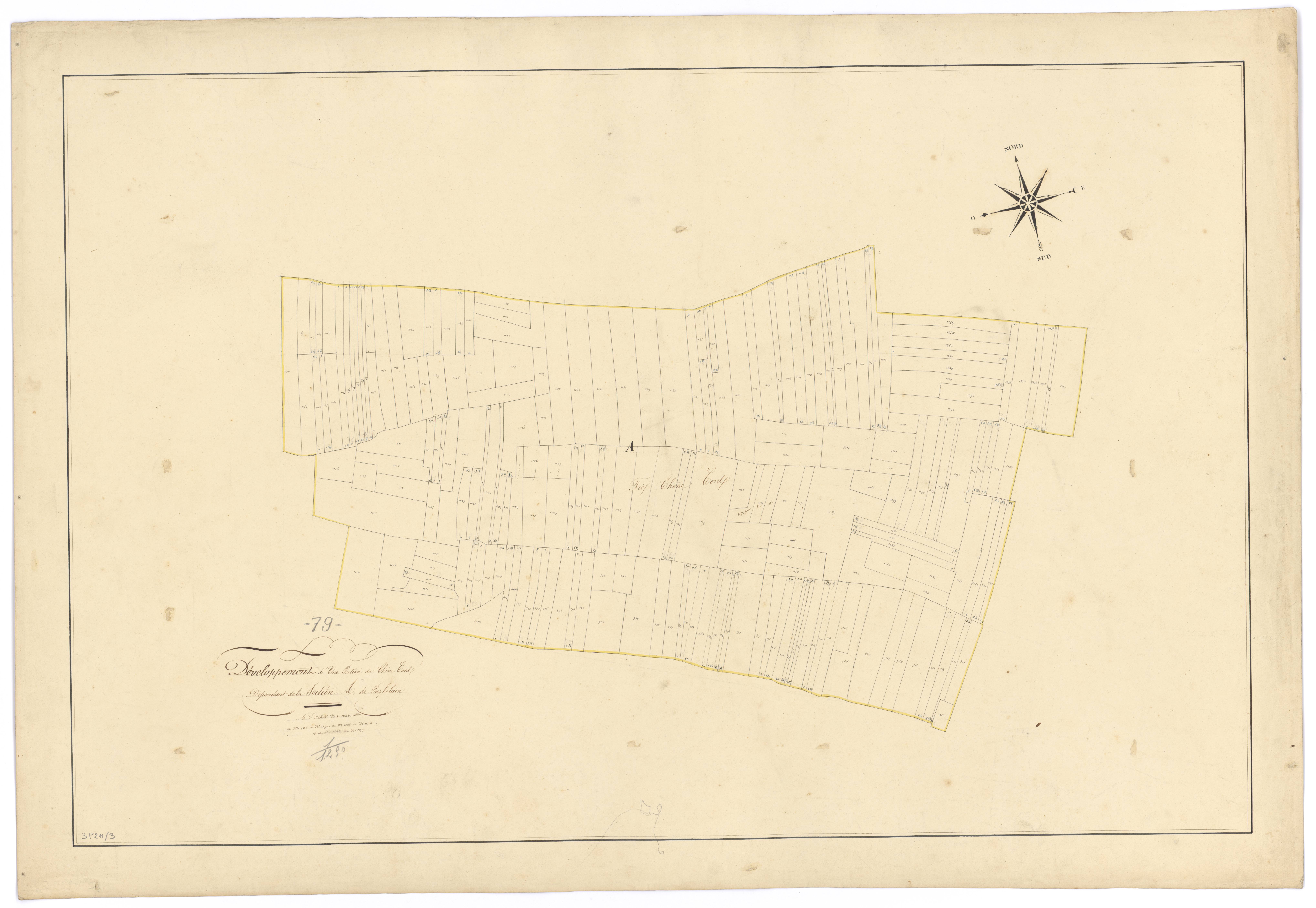Paizay-le-Chapt - FRAD079_CADASTRE_NAPOLEONIEN Développement de la section A1