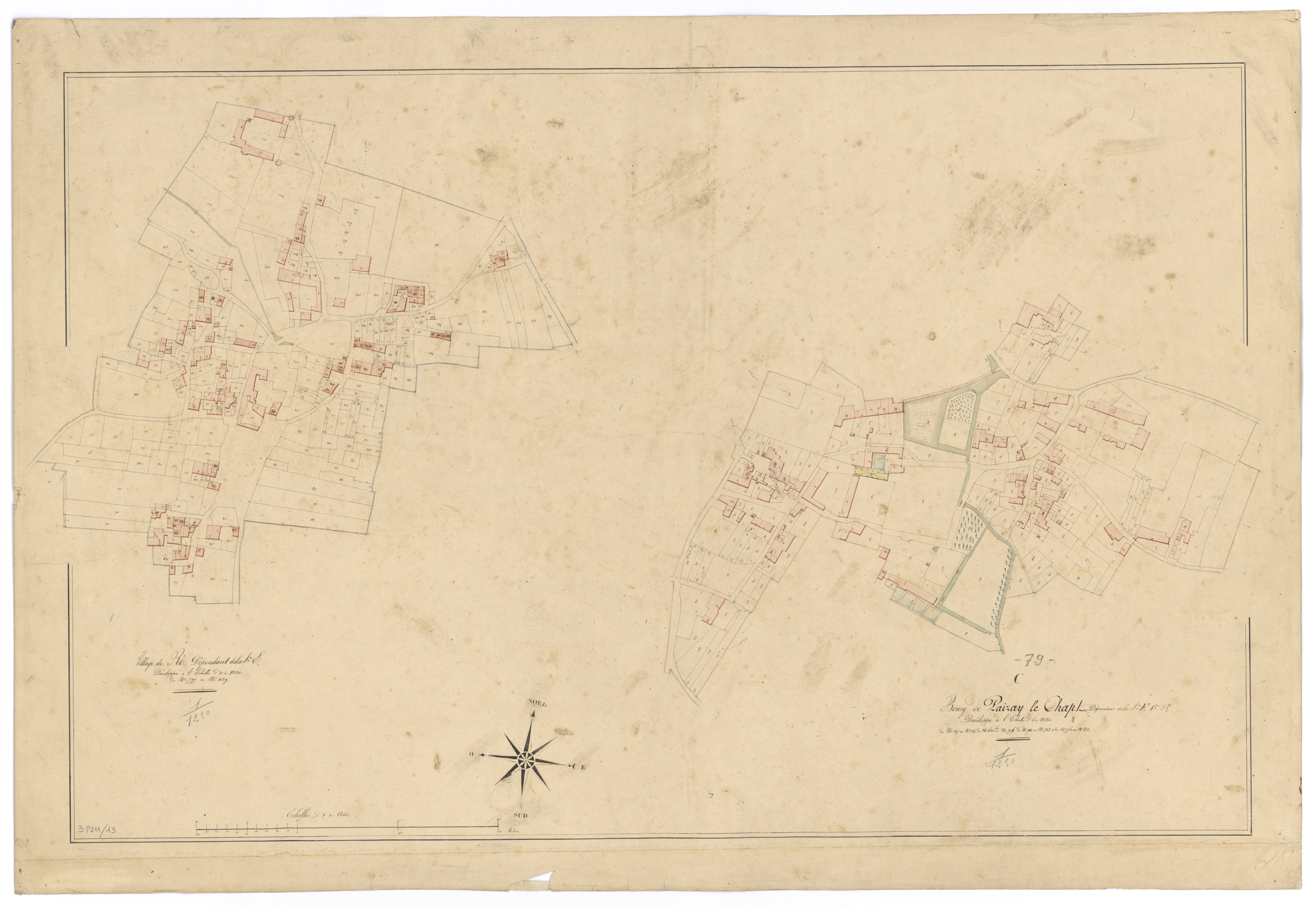 Paizay-le-Chapt - FRAD079_CADASTRE_NAPOLEONIEN Développement de la section F1