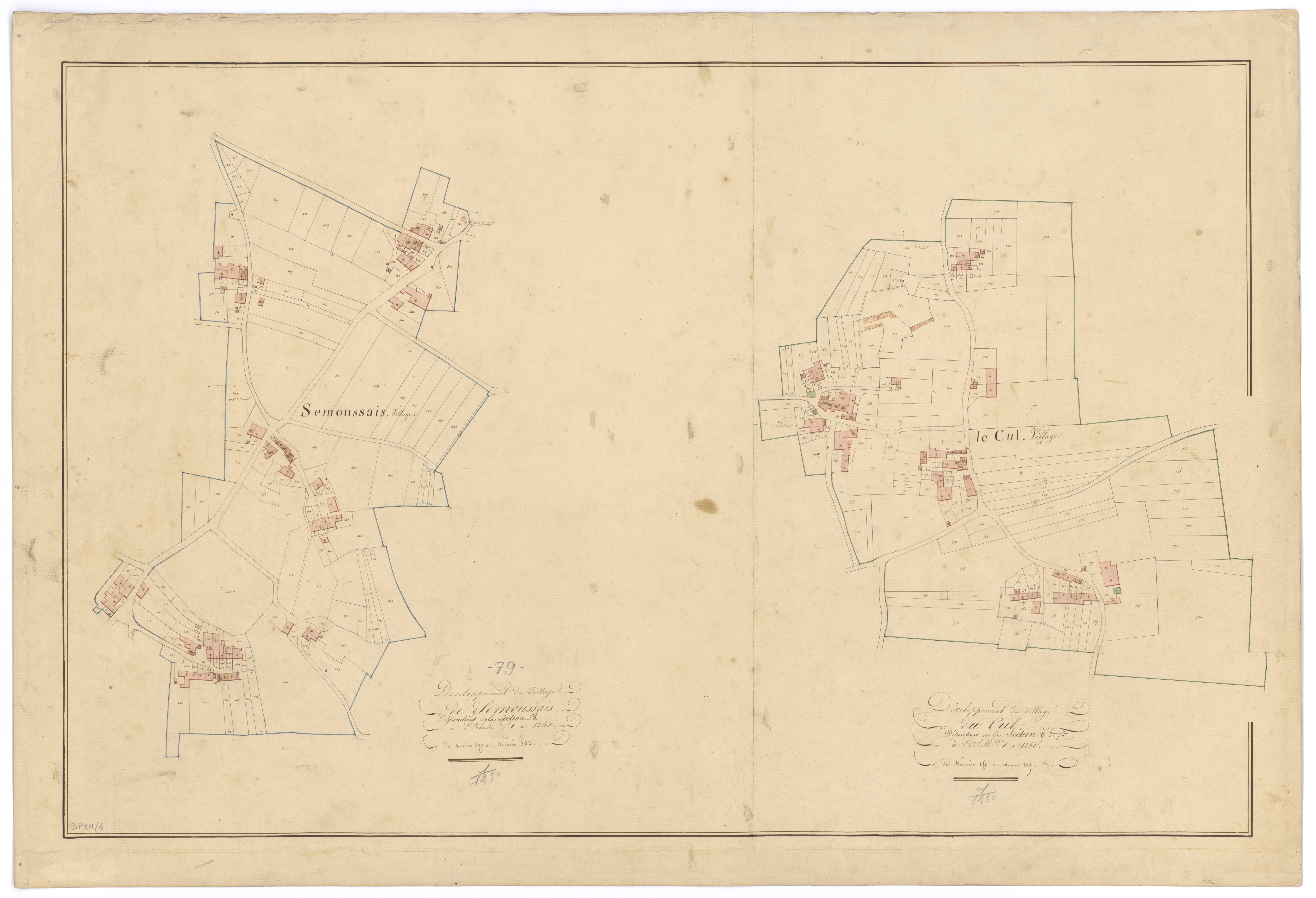 Paizay-le-Chapt - FRAD079_CADASTRE_NAPOLEONIEN Développement de la section B 