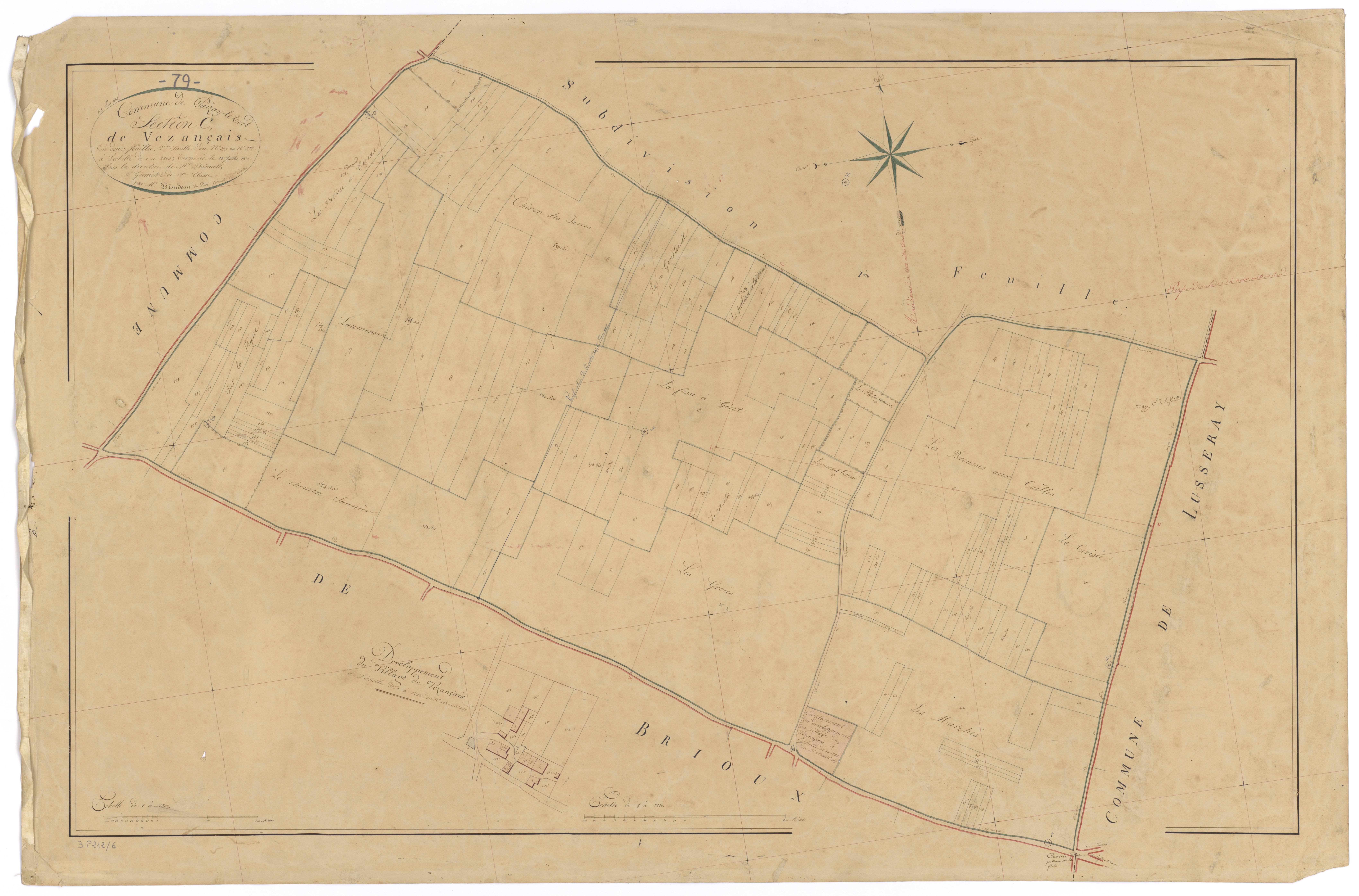 Paizay-le-Tort - FRAD079_CADASTRE_NAPOLEONIEN Section C2 dite de Vezançais 