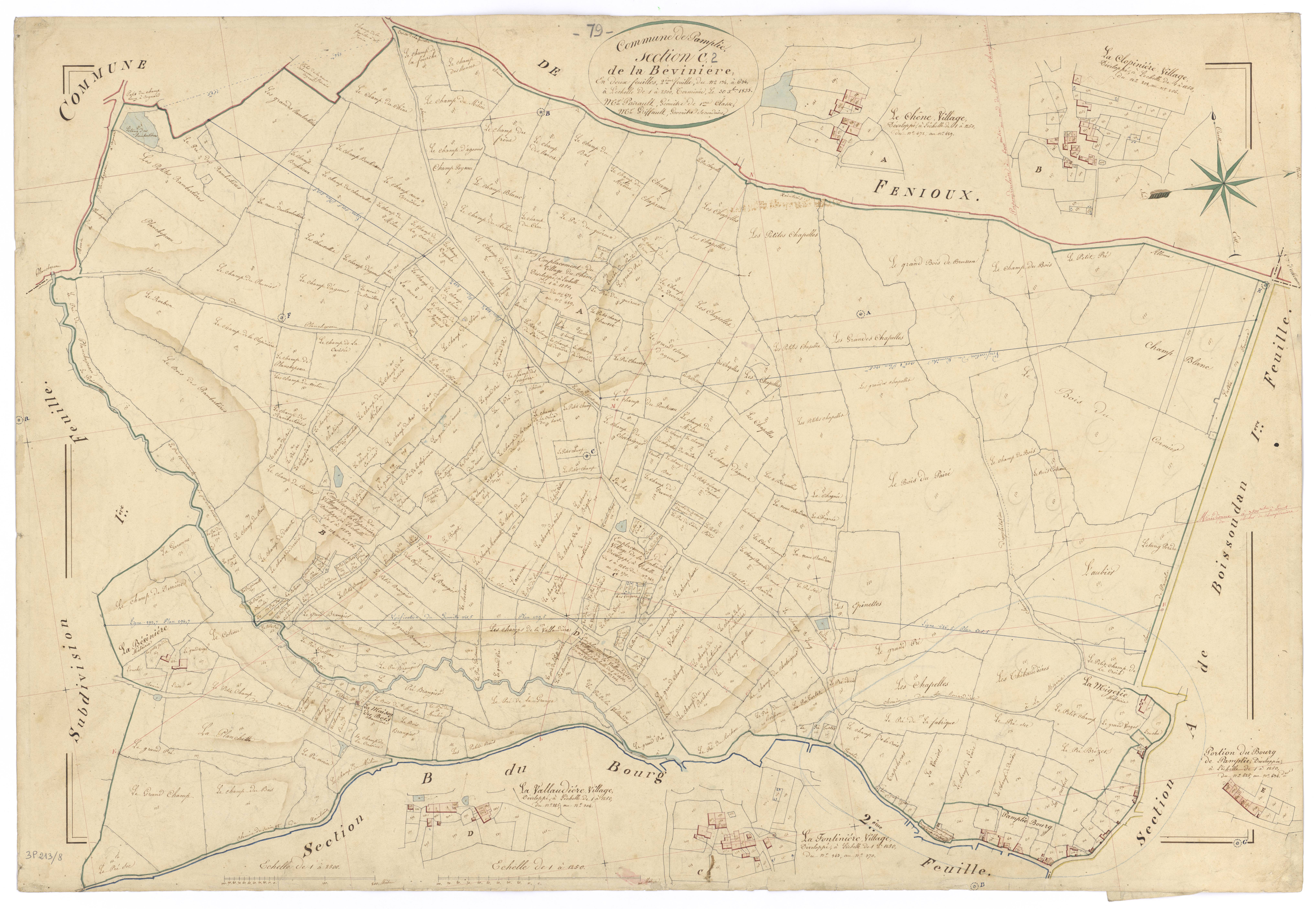 Pamplie - FRAD079_CADASTRE_NAPOLEONIEN Section C2 dite de la Bévinière