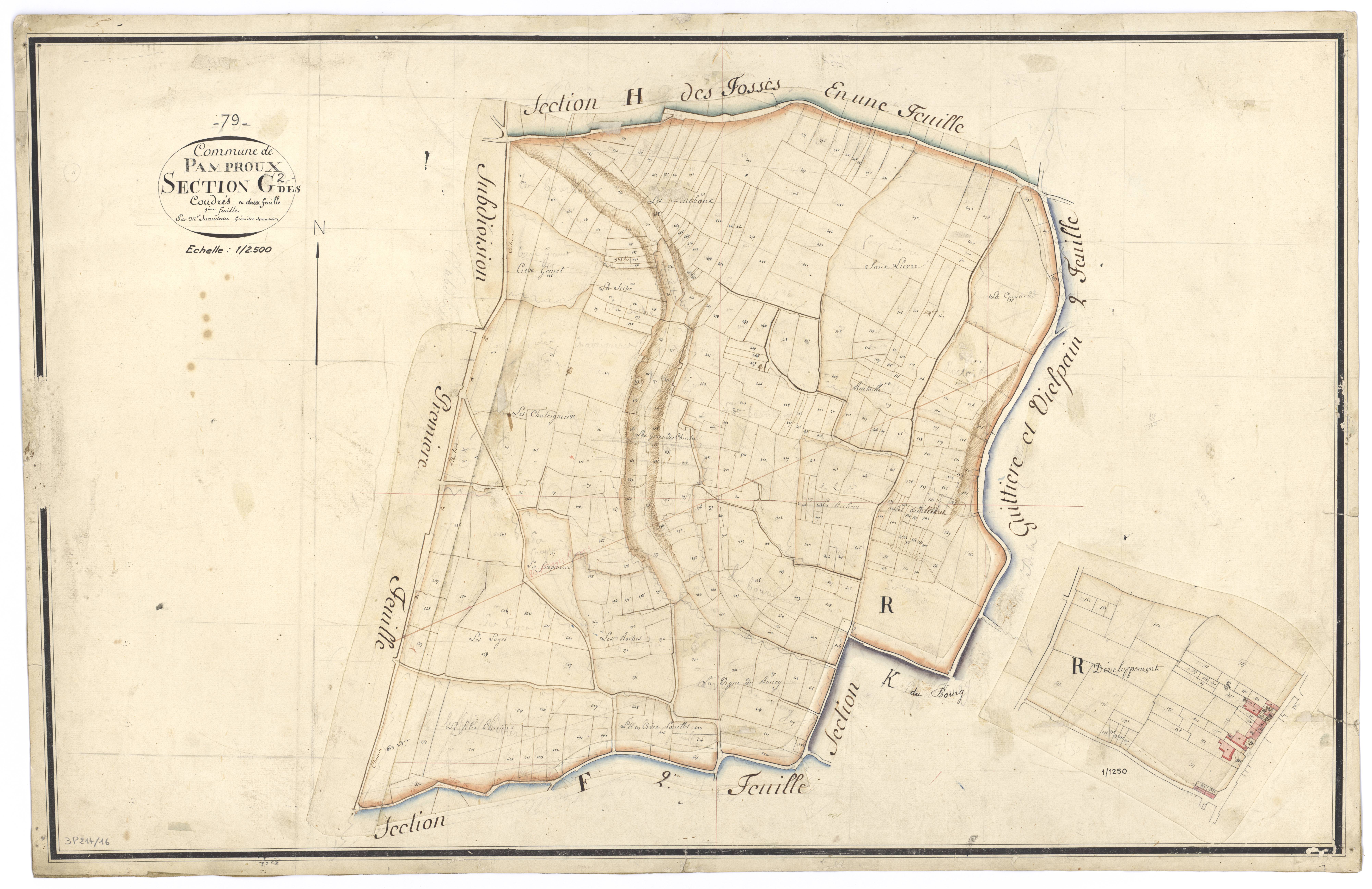 Pamproux - FRAD079_CADASTRE_NAPOLEONIEN Section G2 dite des Coudrés 
