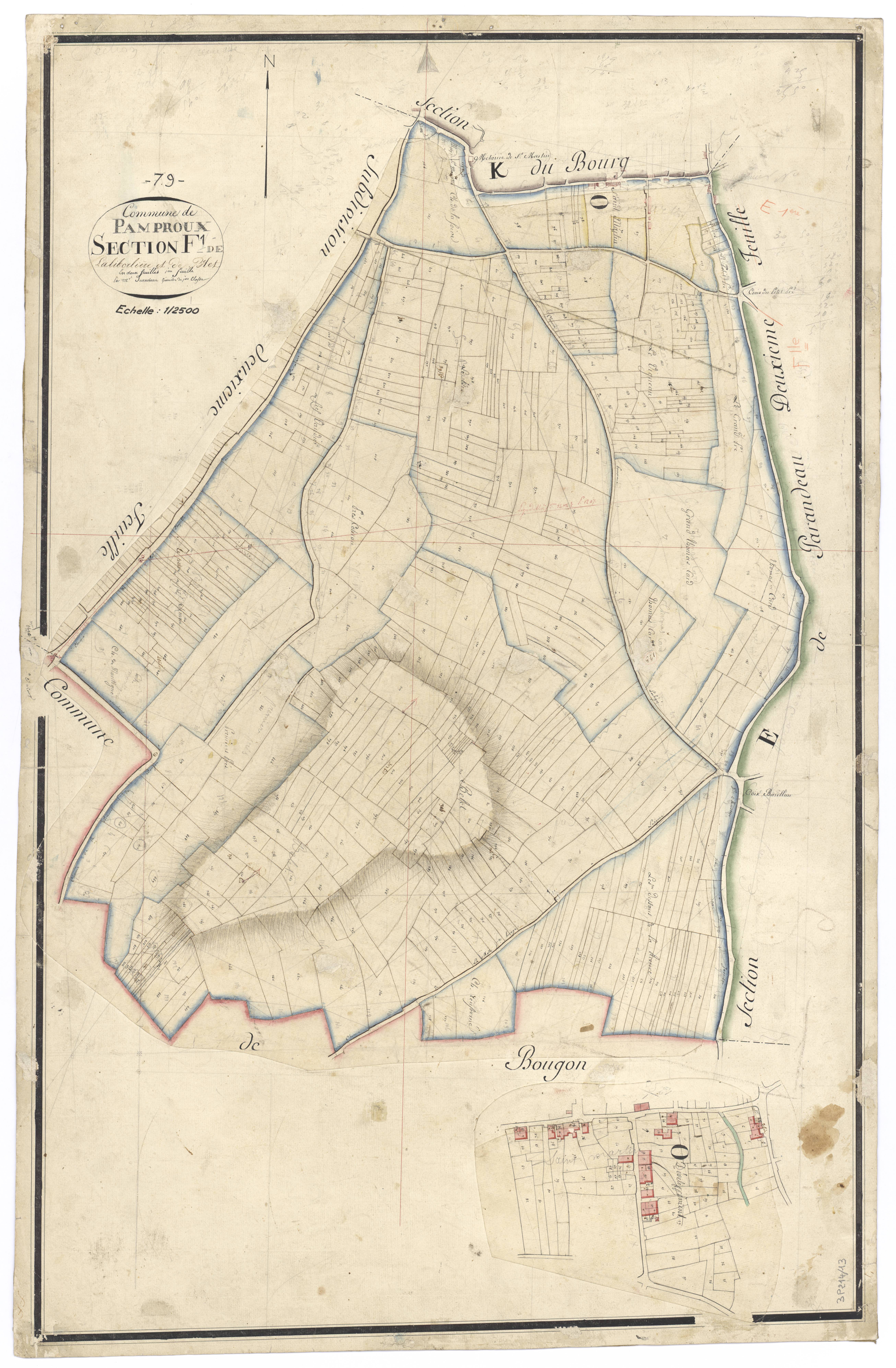 Pamproux - FRAD079_CADASTRE_NAPOLEONIEN Section F1 dite de la Liborlière et de Belet 