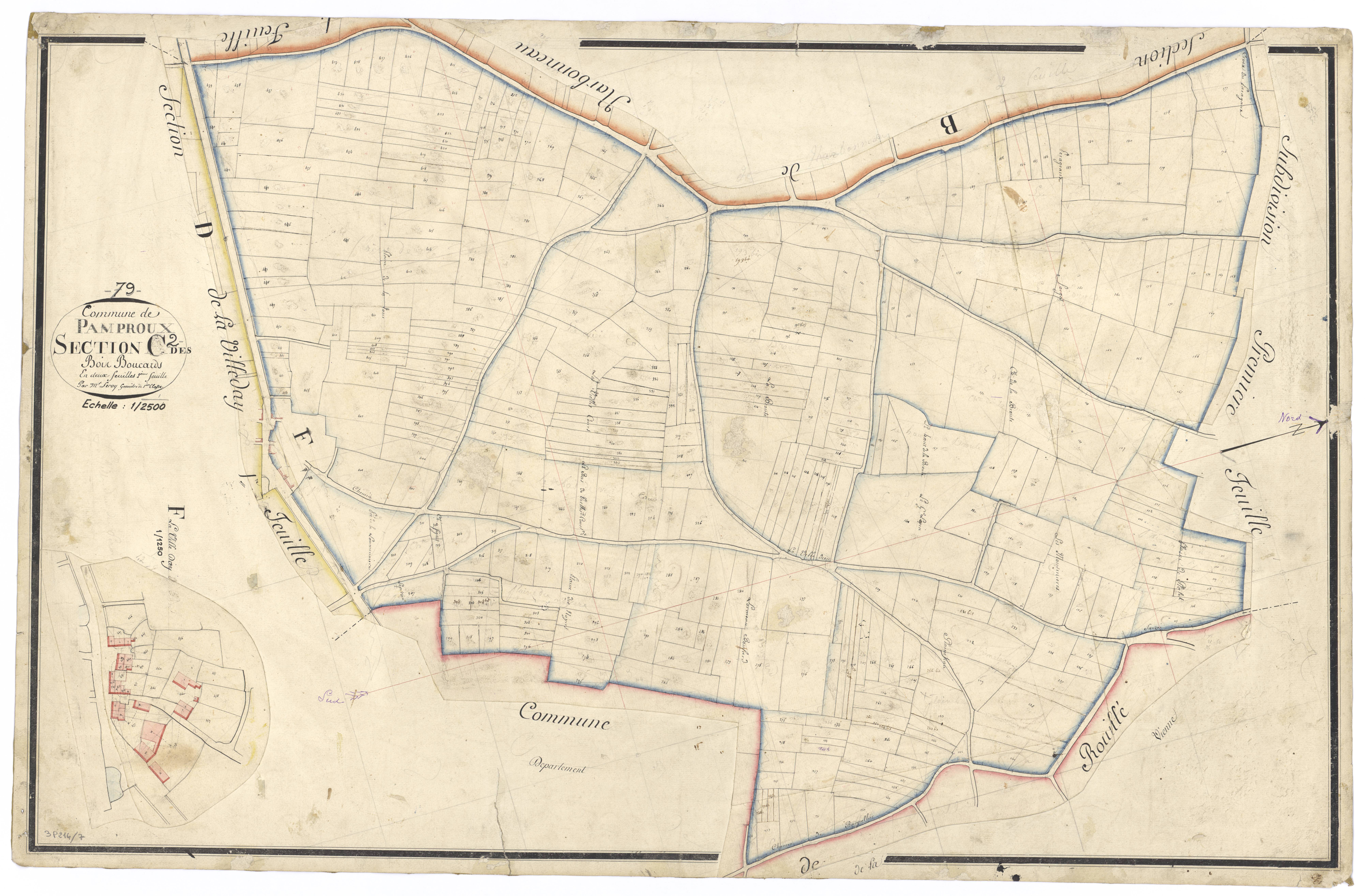 Pamproux - FRAD079_CADASTRE_NAPOLEONIEN Section C2 dite des Bois Boucards 