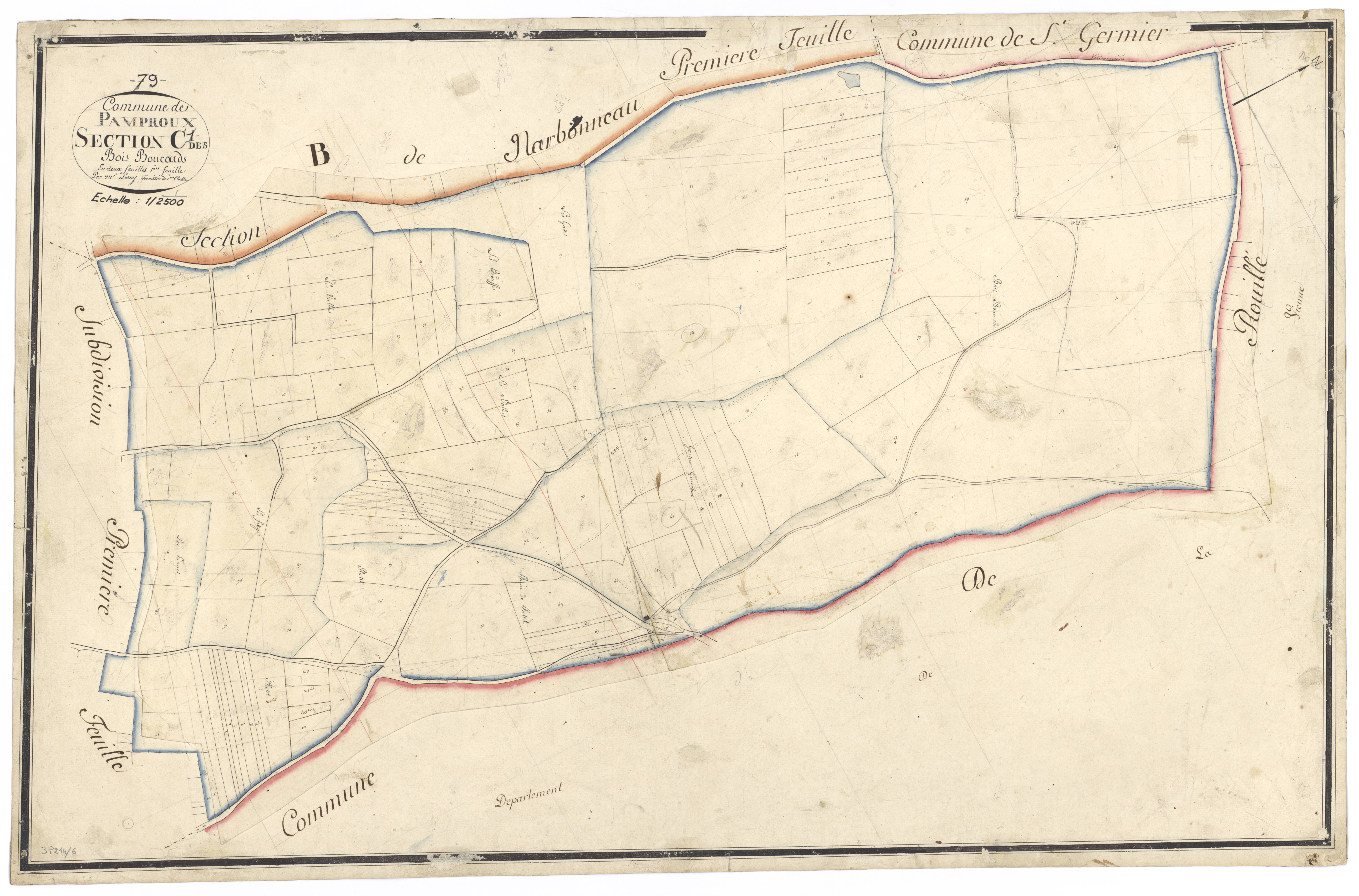 Pamproux - FRAD079_CADASTRE_NAPOLEONIEN Section C1 dite des Bois Boucards 