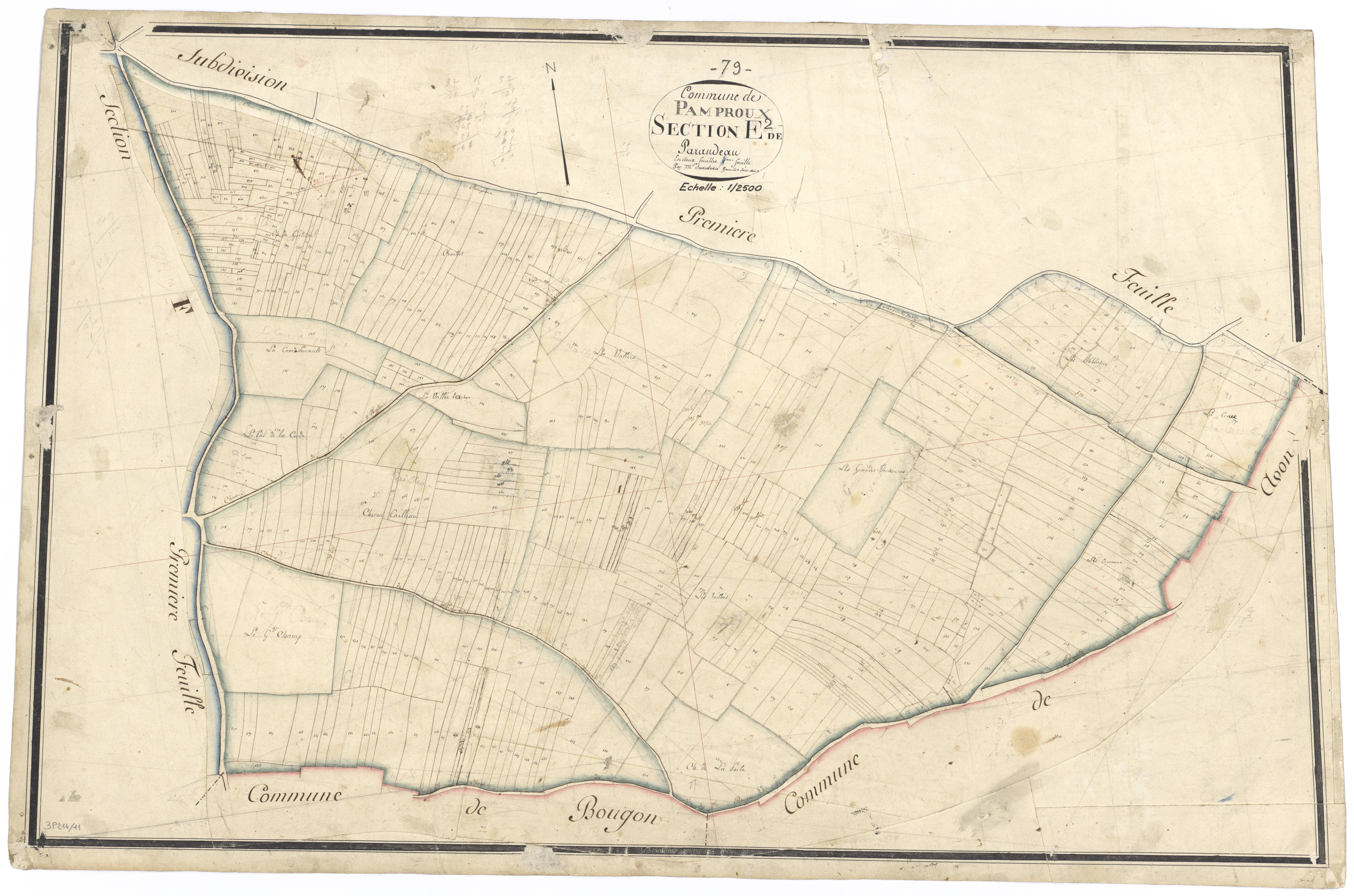 Pamproux - FRAD079_CADASTRE_NAPOLEONIEN Section E2 dite de Parandeau 