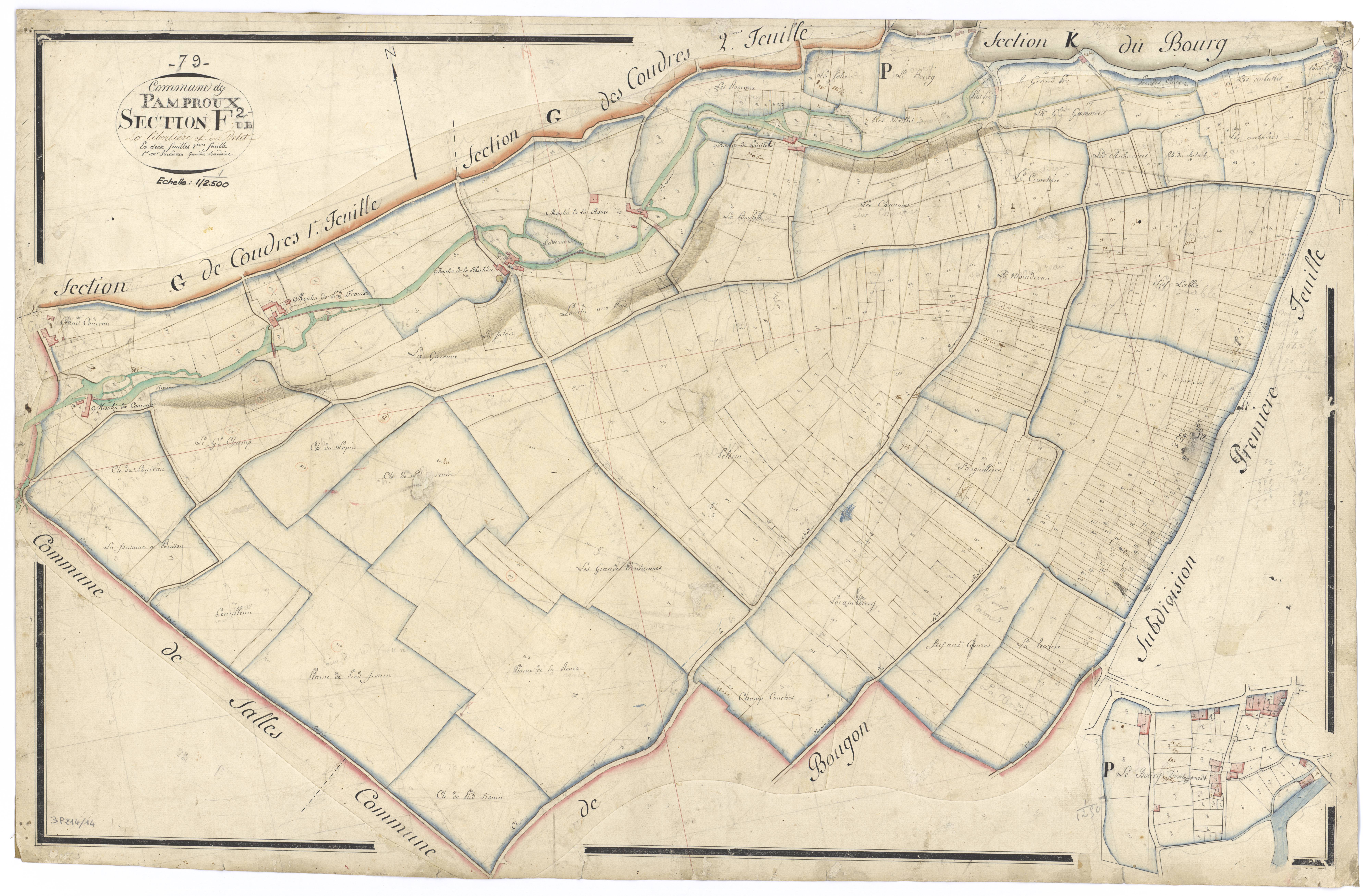 Pamproux - FRAD079_CADASTRE_NAPOLEONIEN Section F2 dite de la Liborlière et de Belet 