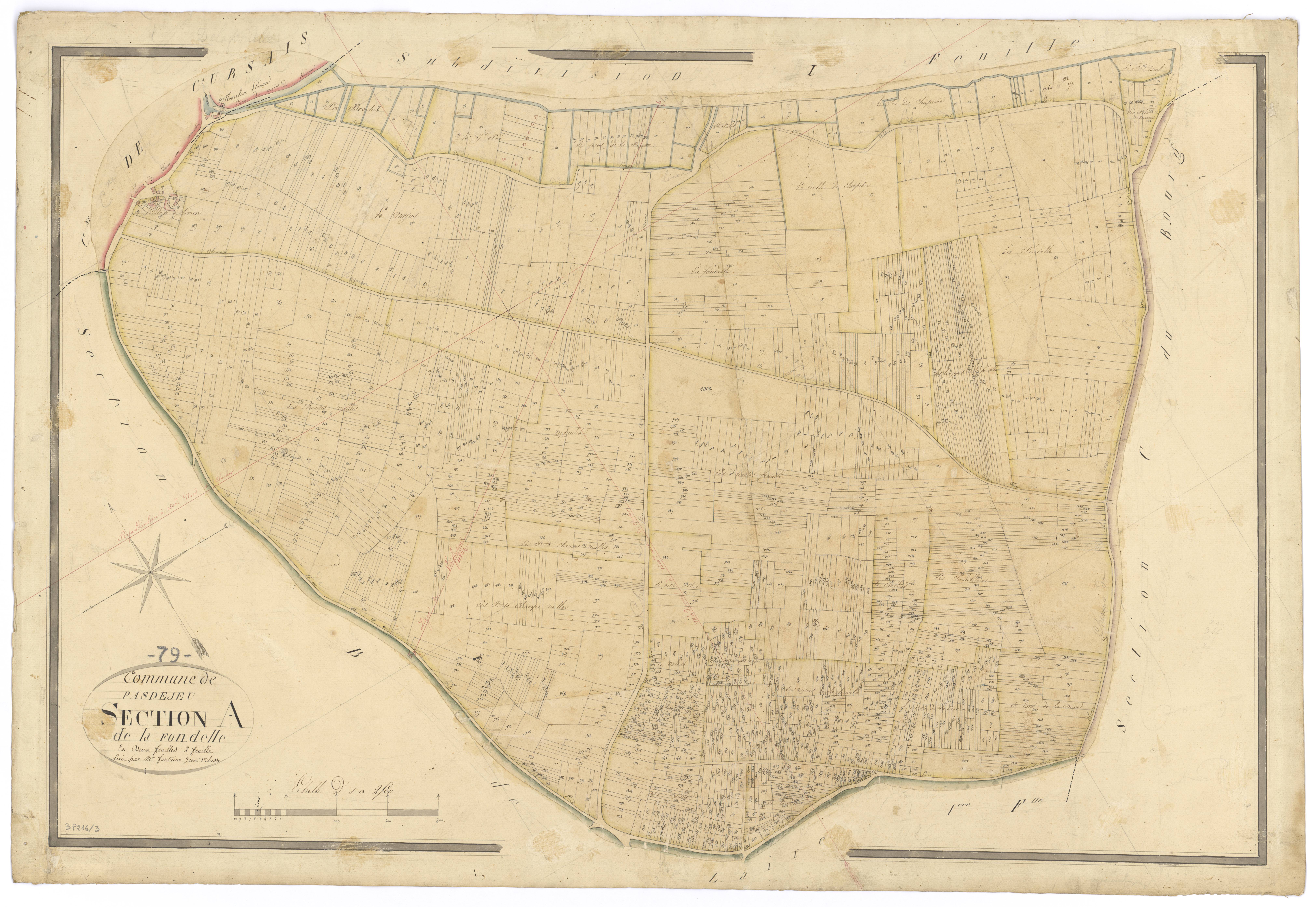 Pas-de-Jeu - FRAD079_CADASTRE_NAPOLEONIEN Section A2 dite de la Fondelle