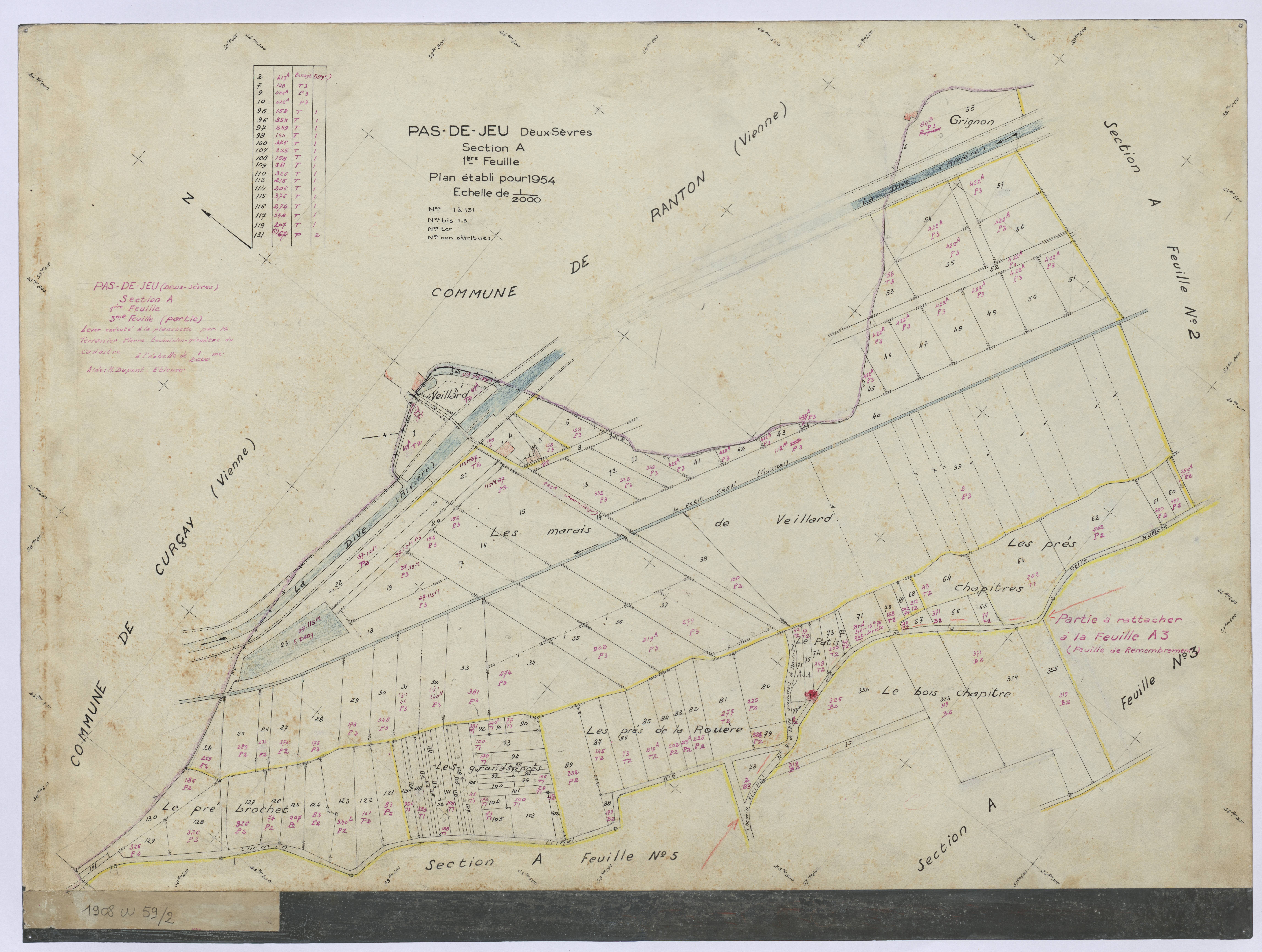 Pas-de-Jeu - FRAD079_CADASTRE_RECENT Section A (Feuille 1)