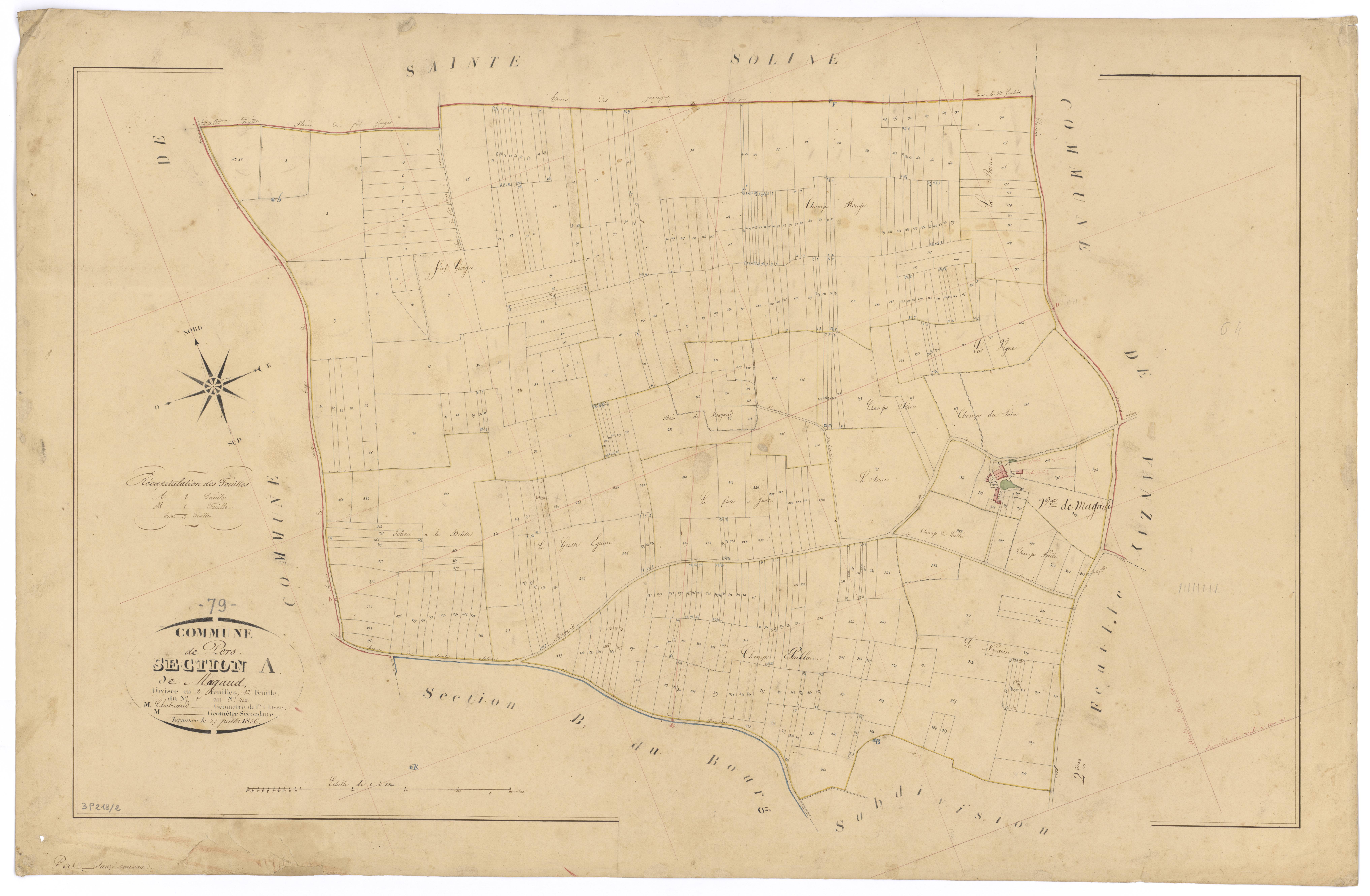 Pers - FRAD079_CADASTRE_NAPOLEONIEN Section A1 dite de Magaud