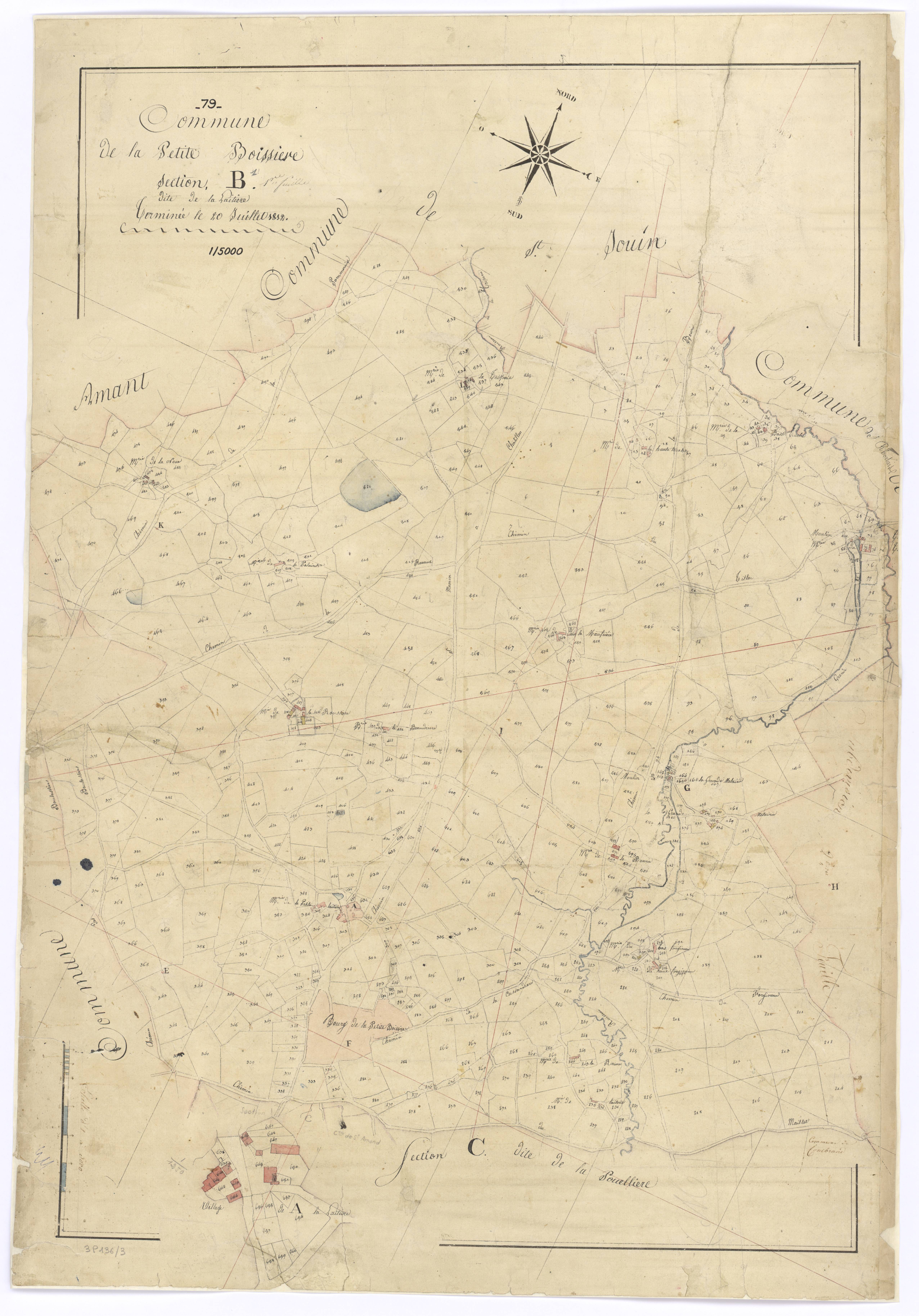 La Petite-Boissière - FRAD079_CADASTRE_NAPOLEONIEN Section B1 dite de la Laitière