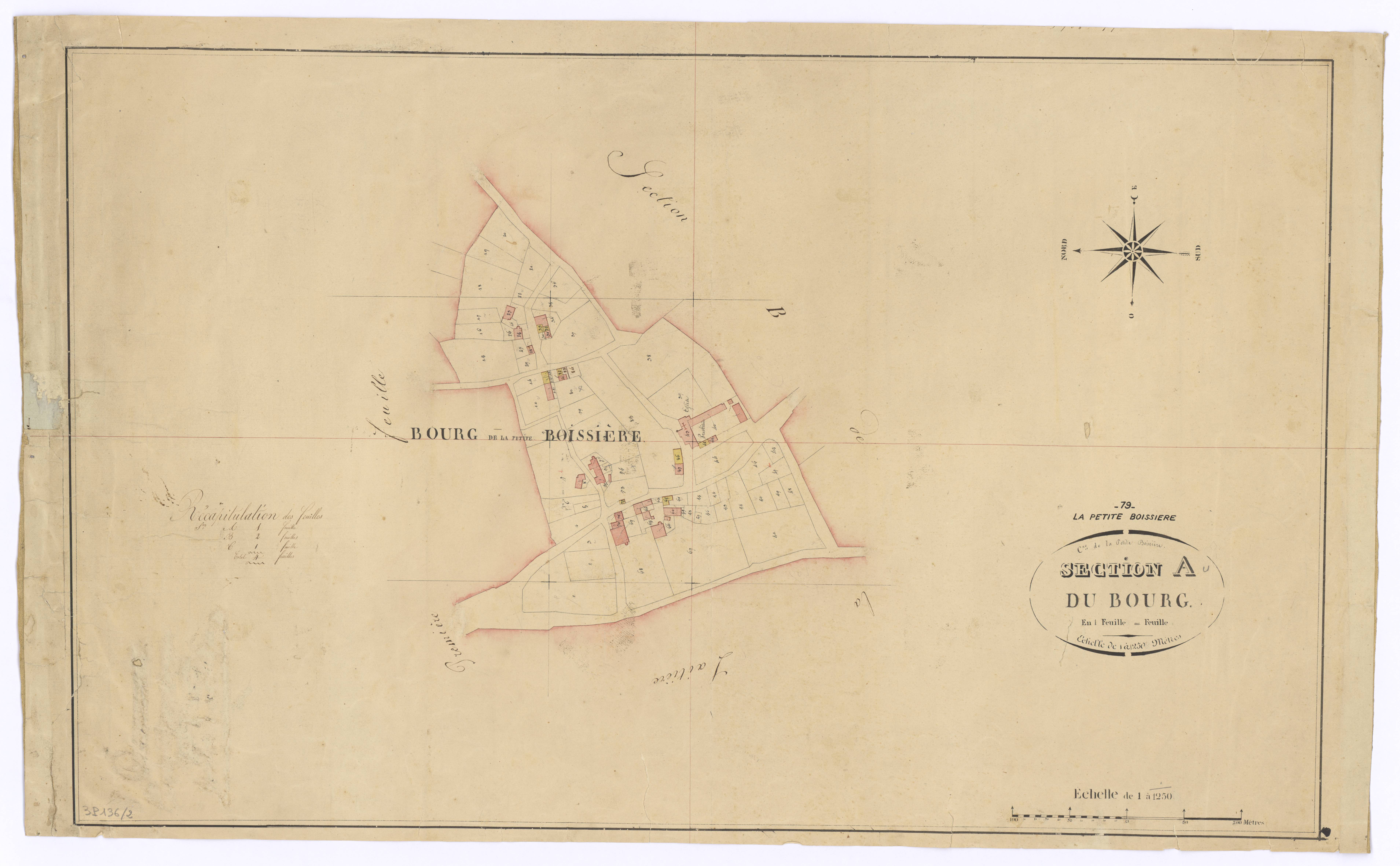 La Petite-Boissière - FRAD079_CADASTRE_NAPOLEONIEN Section A dite du Bourg