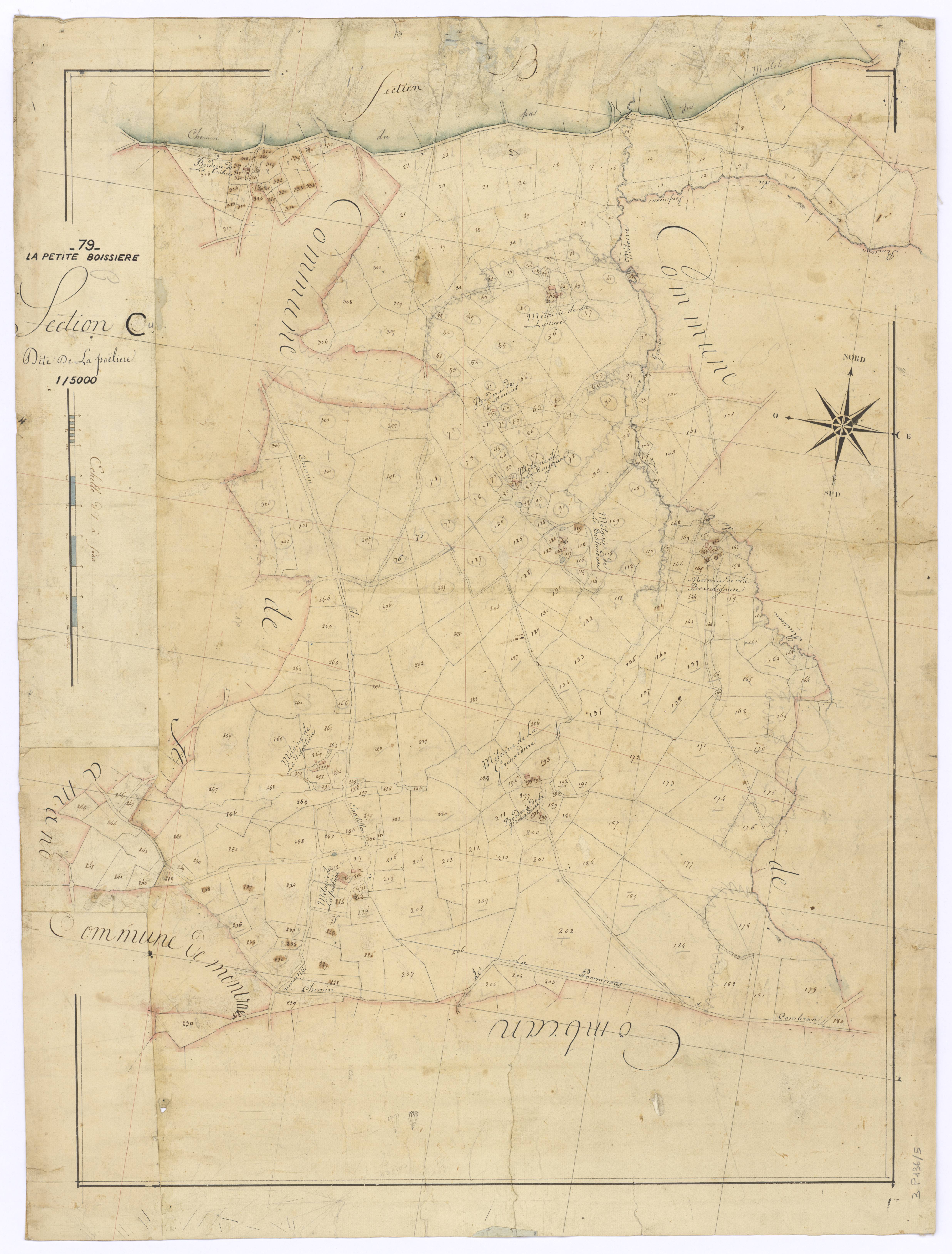 La Petite-Boissière - FRAD079_CADASTRE_NAPOLEONIEN Section C dite de la Poëlière