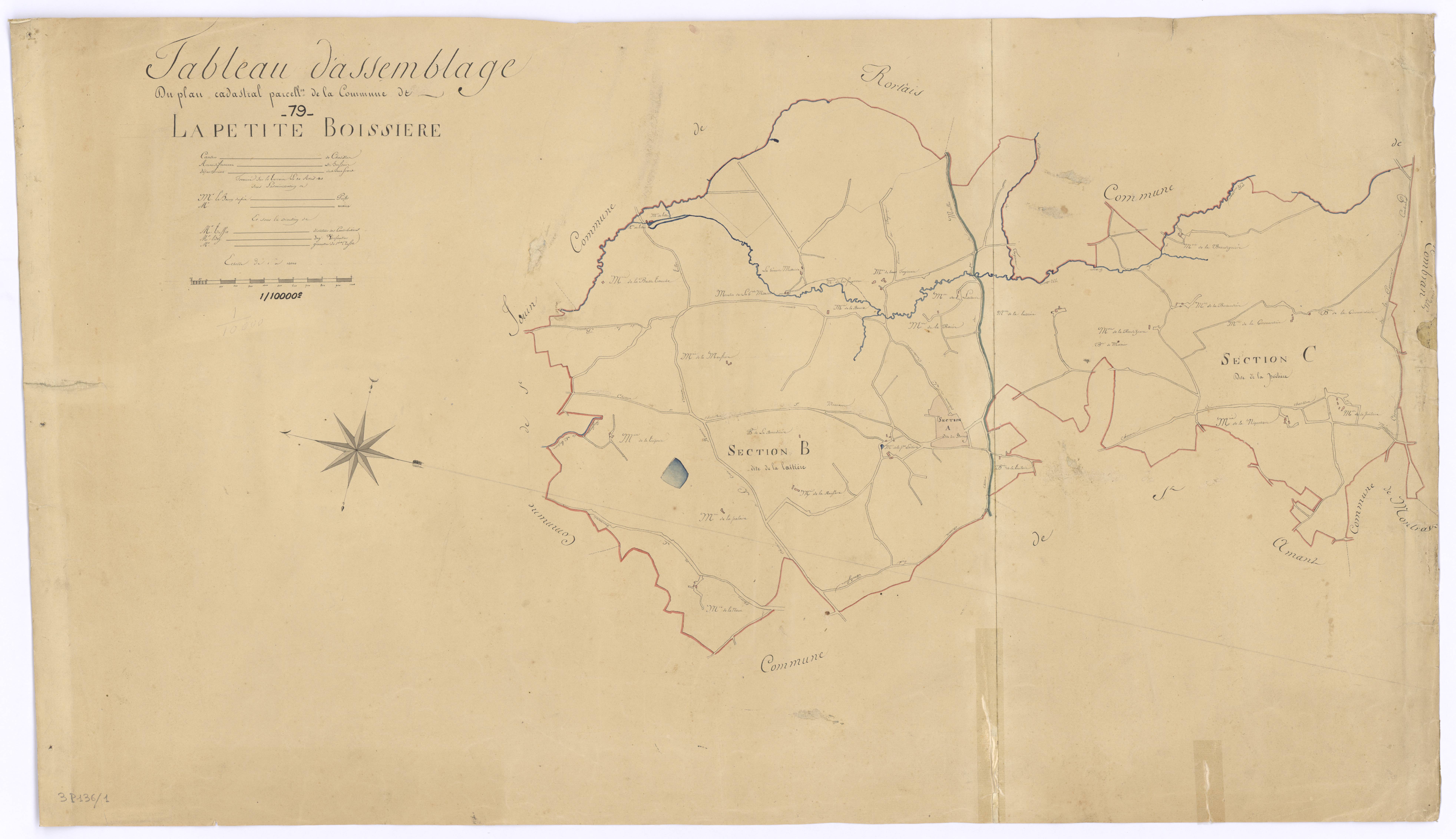 La Petite-Boissière - FRAD079_CADASTRE_NAPOLEONIEN Tableau d'assemblage