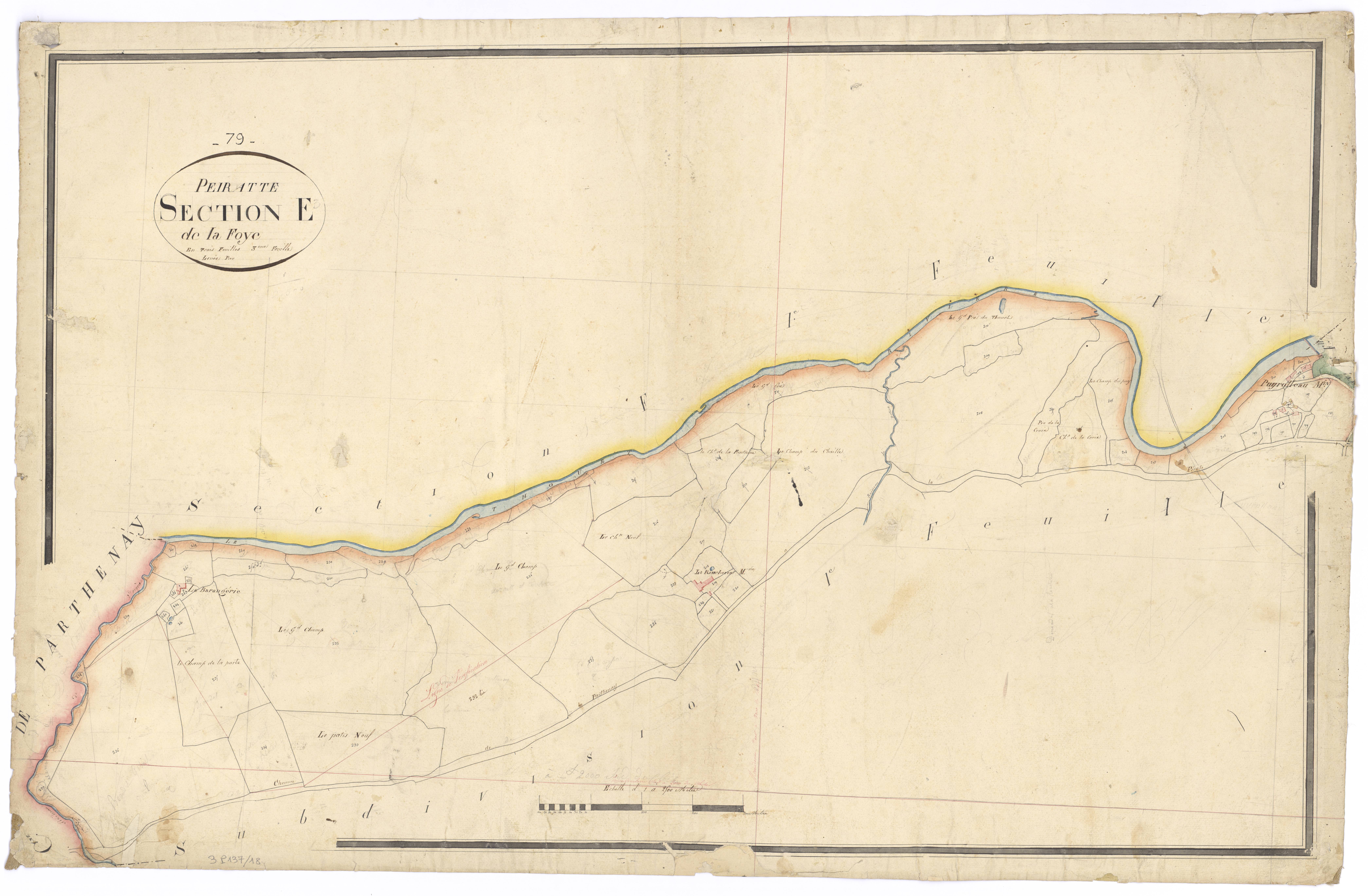 La Peyratte - FRAD079_CADASTRE_NAPOLEONIEN Section E3 dite de la Foye