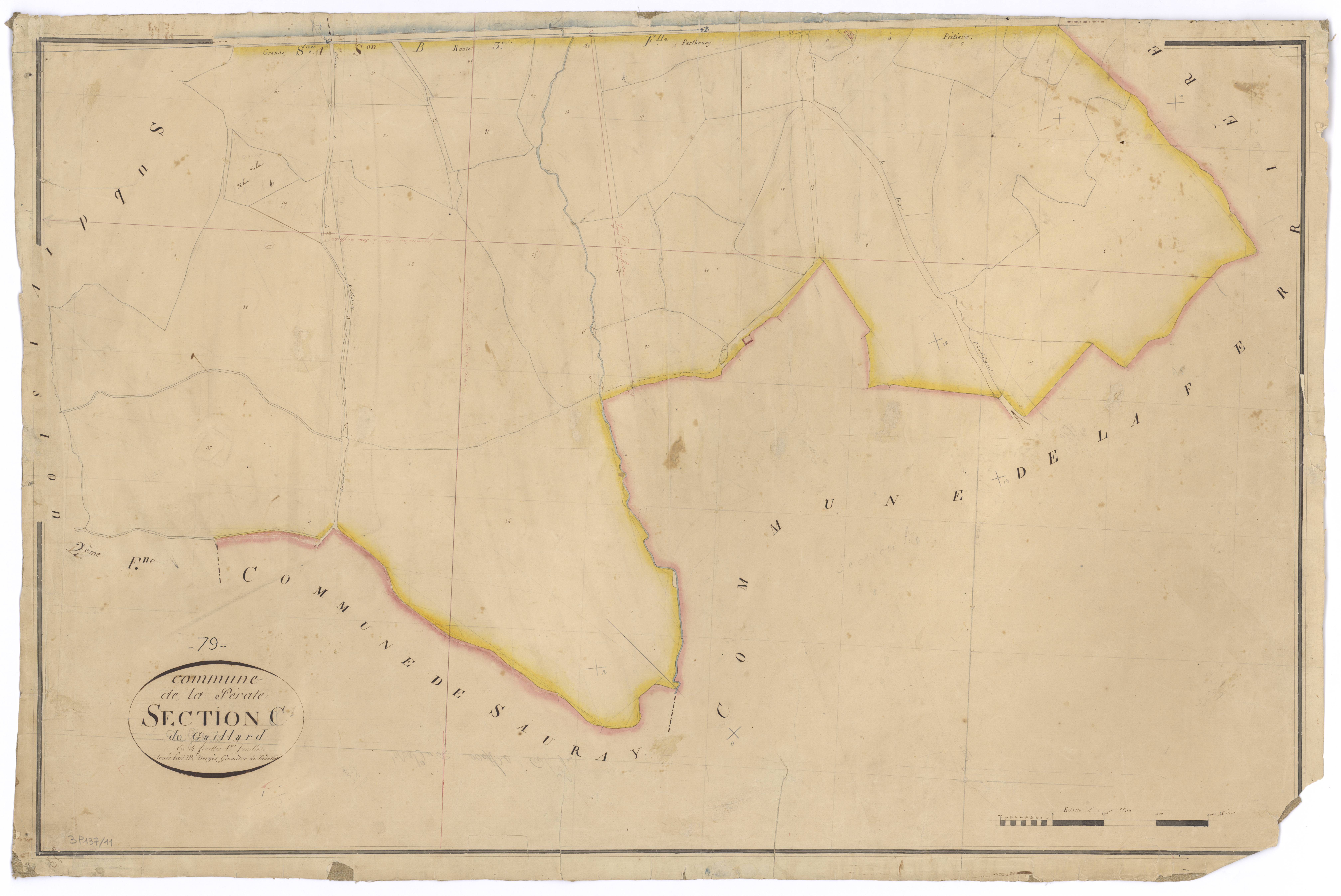 La Peyratte - FRAD079_CADASTRE_NAPOLEONIEN Section C1 dite de Gaillard