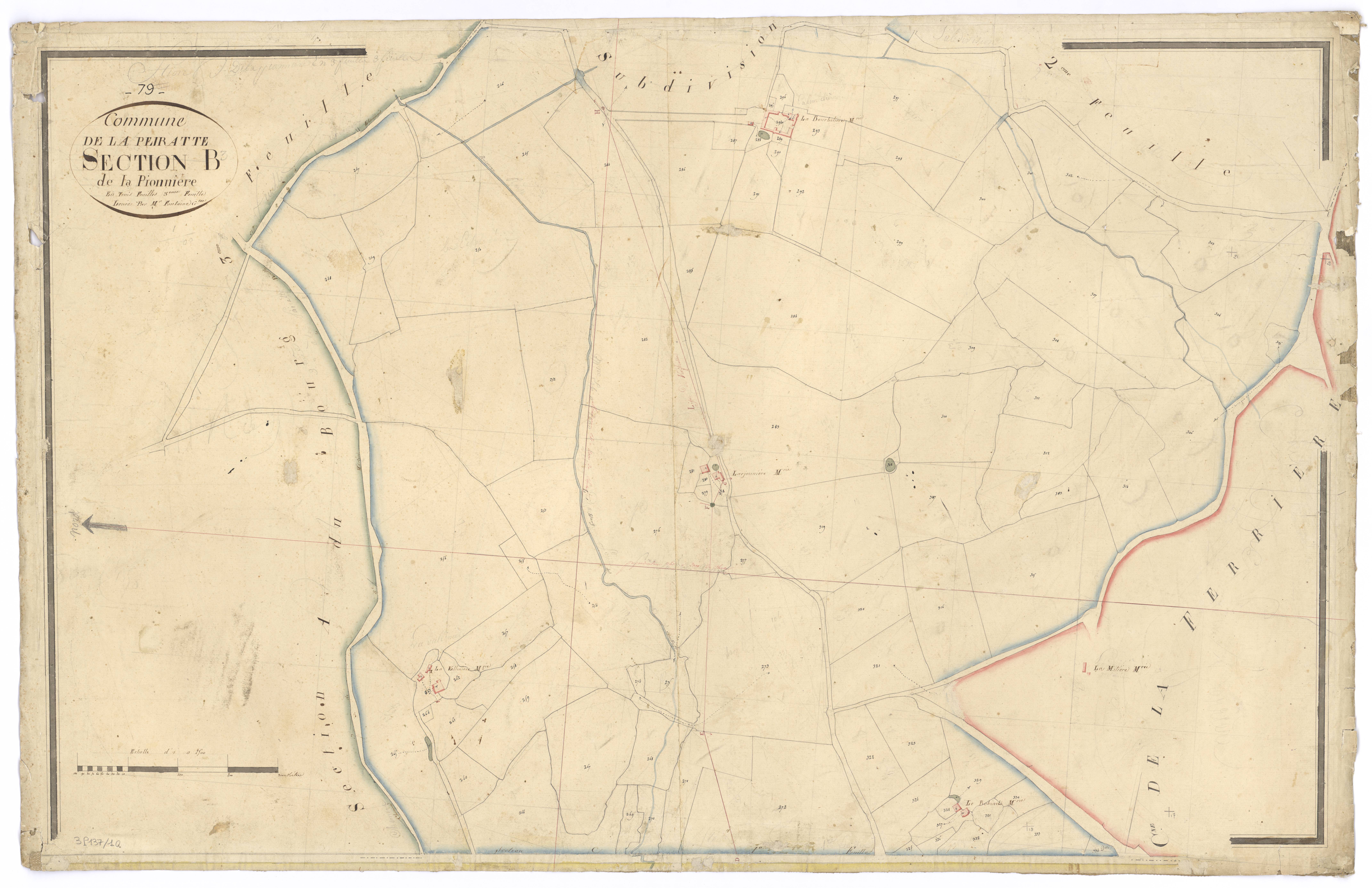 La Peyratte - FRAD079_CADASTRE_NAPOLEONIEN Section B3 dite de la Pionnière