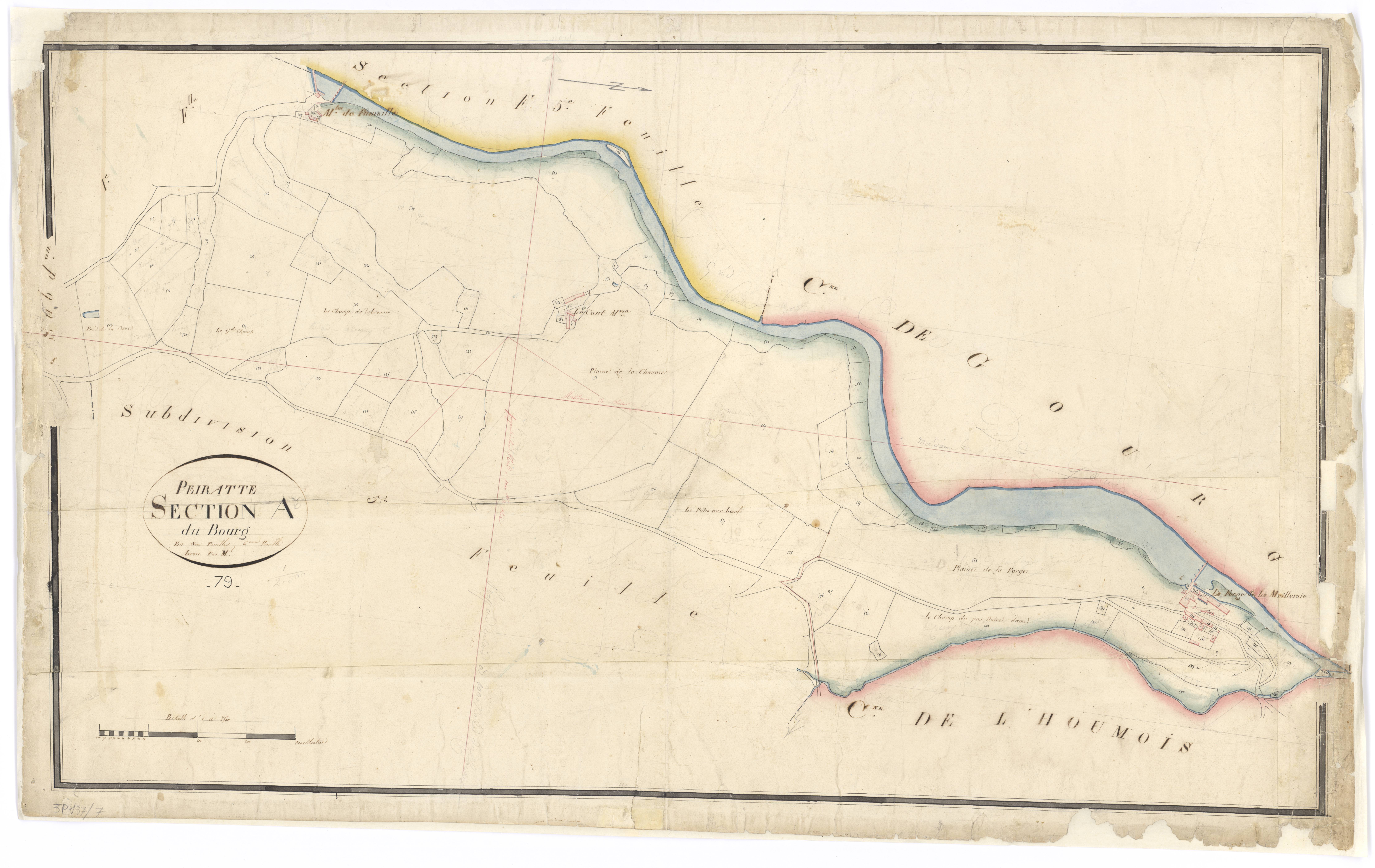 La Peyratte - FRAD079_CADASTRE_NAPOLEONIEN Section A6 dite du Bourg