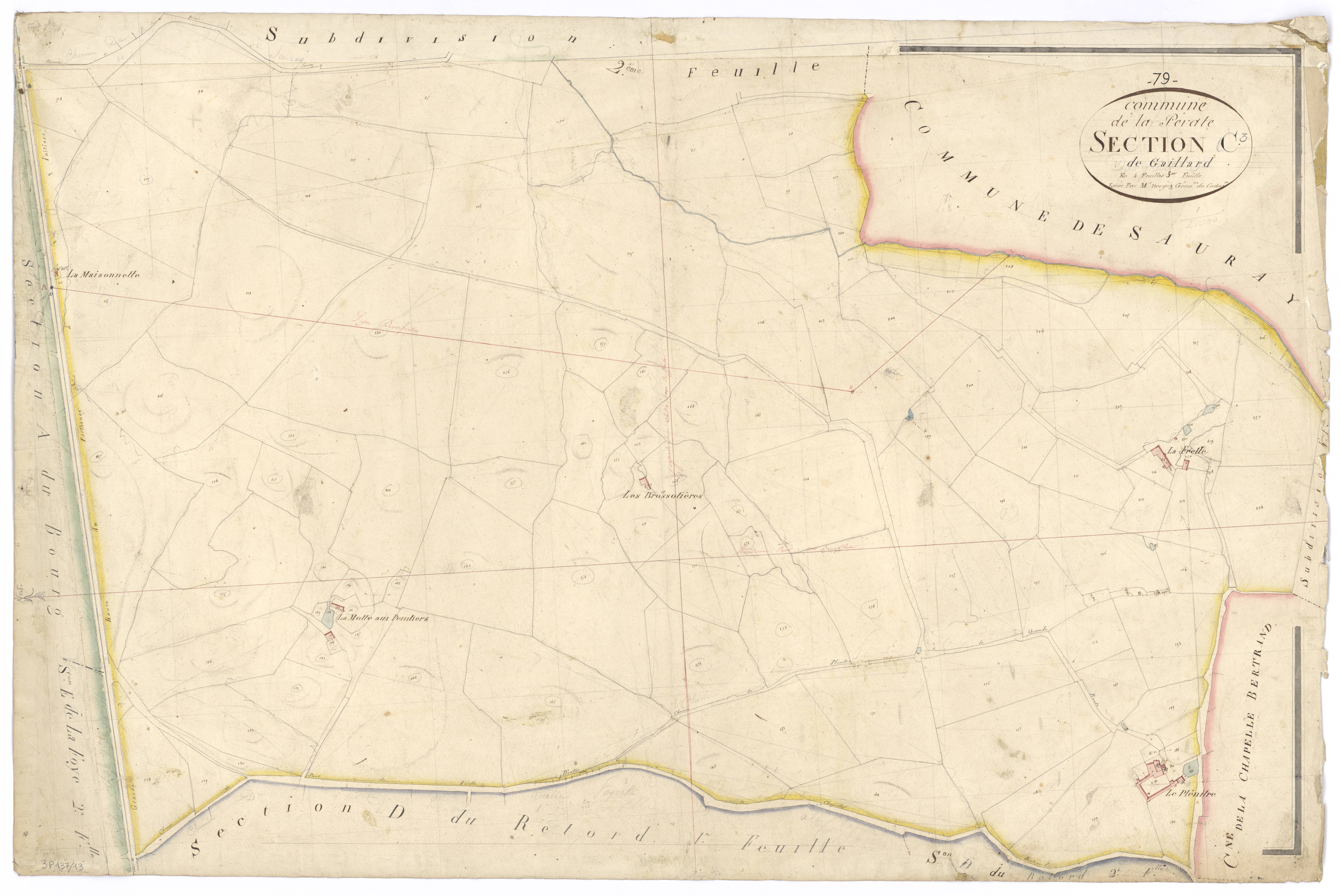 La Peyratte - FRAD079_CADASTRE_NAPOLEONIEN Section C3 dite de Gaillard