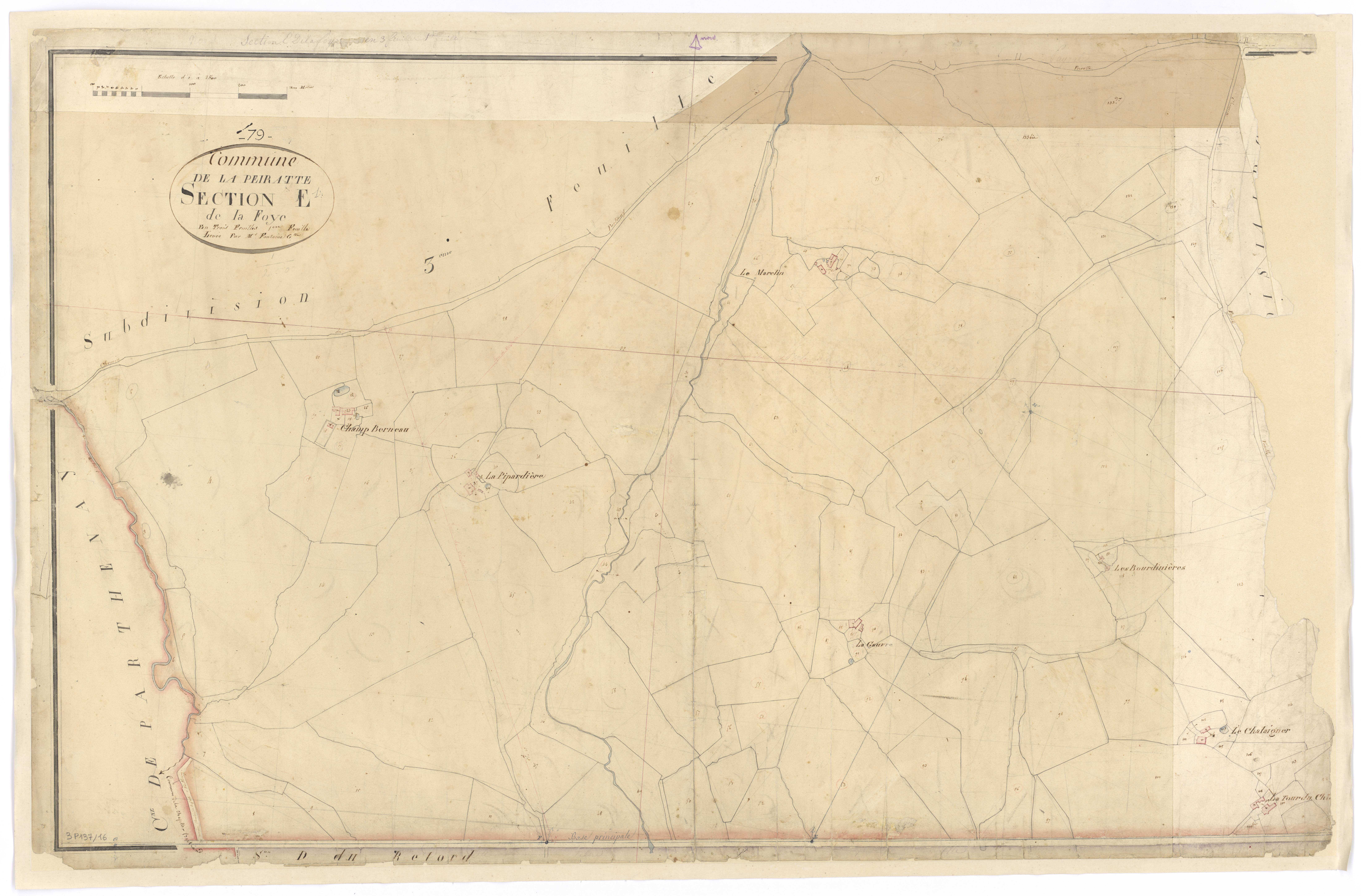 La Peyratte - FRAD079_CADASTRE_NAPOLEONIEN Section E1 dite de la Foye