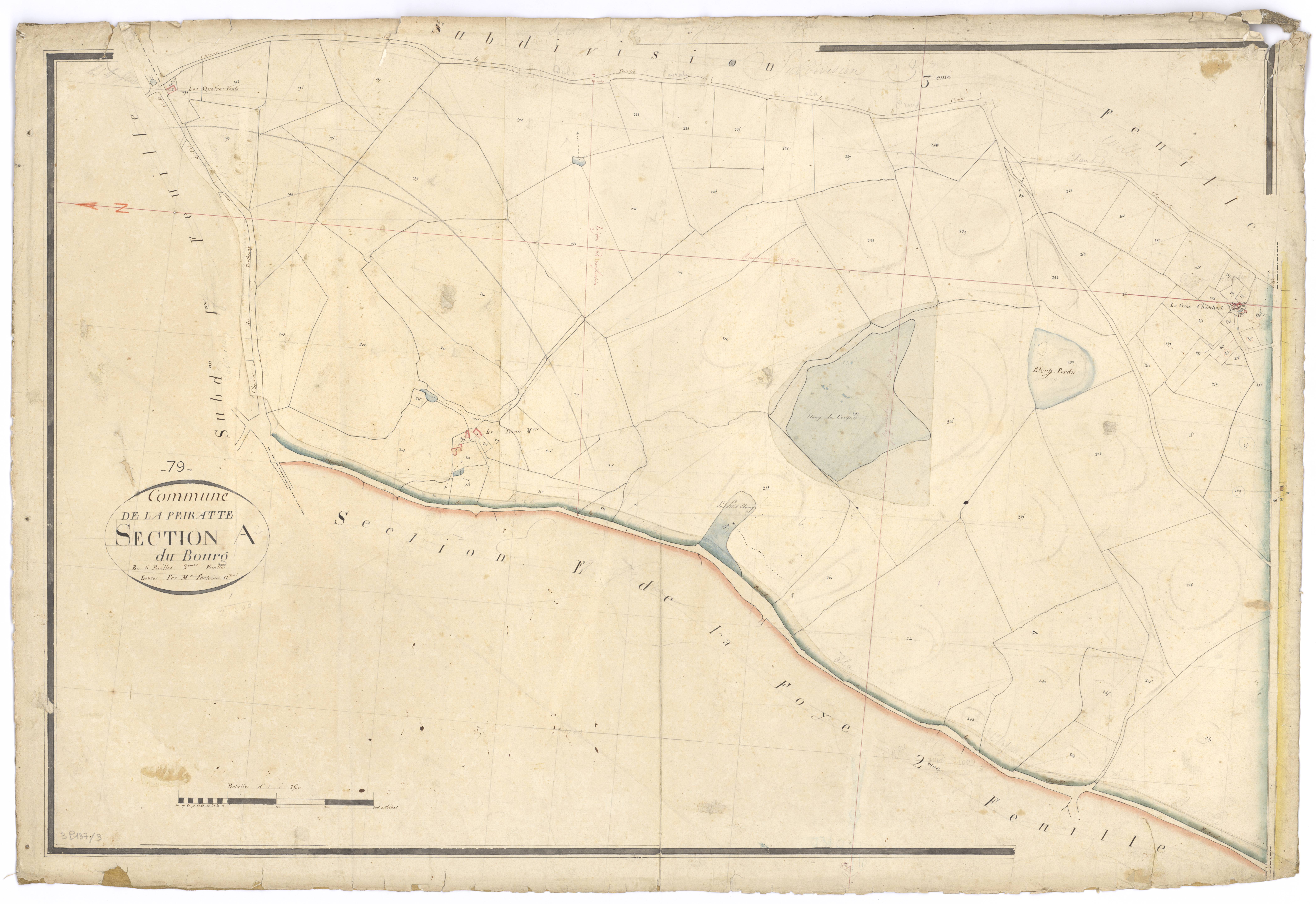 La Peyratte - FRAD079_CADASTRE_NAPOLEONIEN Section A2 dite du Bourg