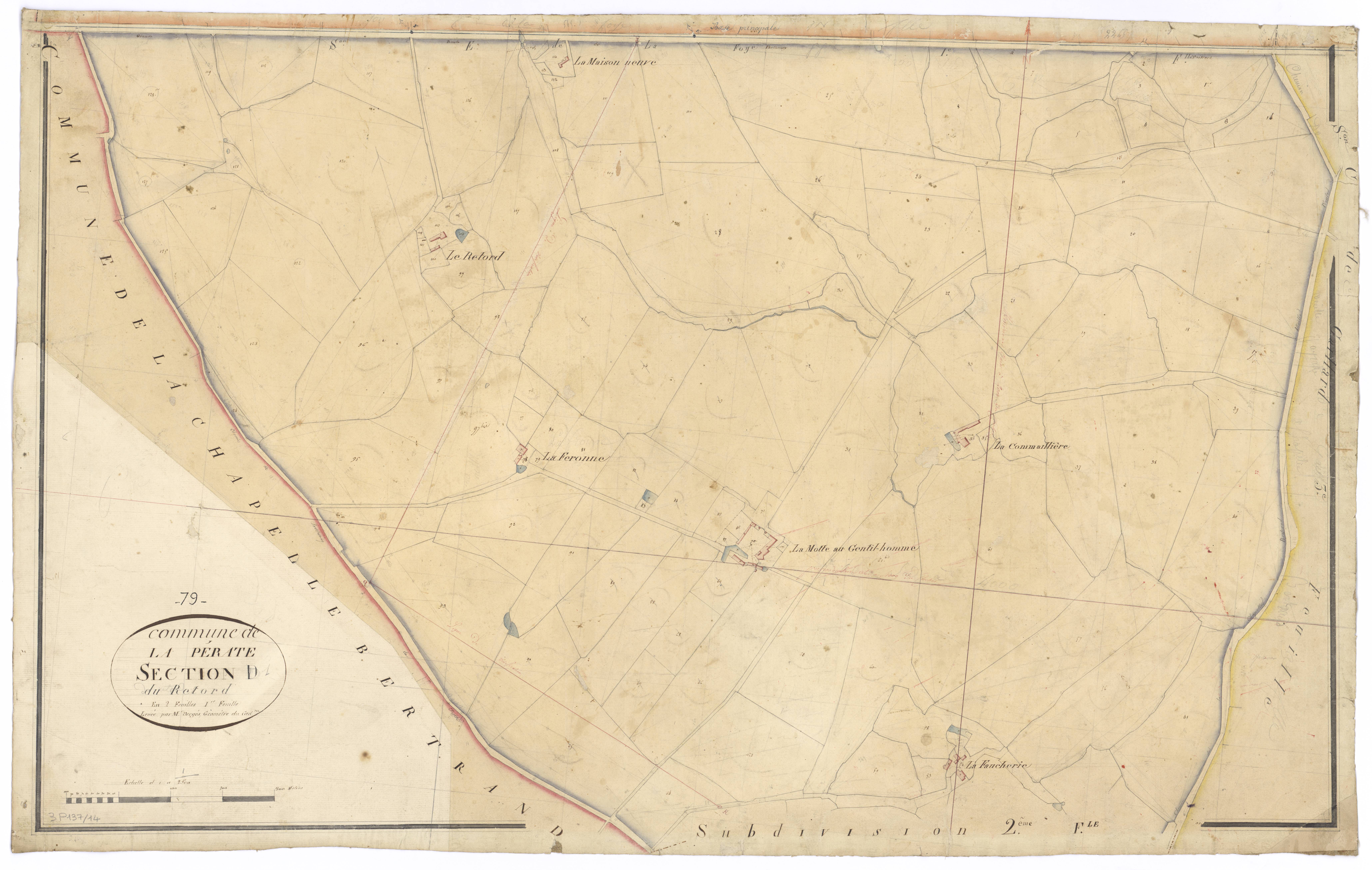 La Peyratte - FRAD079_CADASTRE_NAPOLEONIEN Section D1 dite du Retord