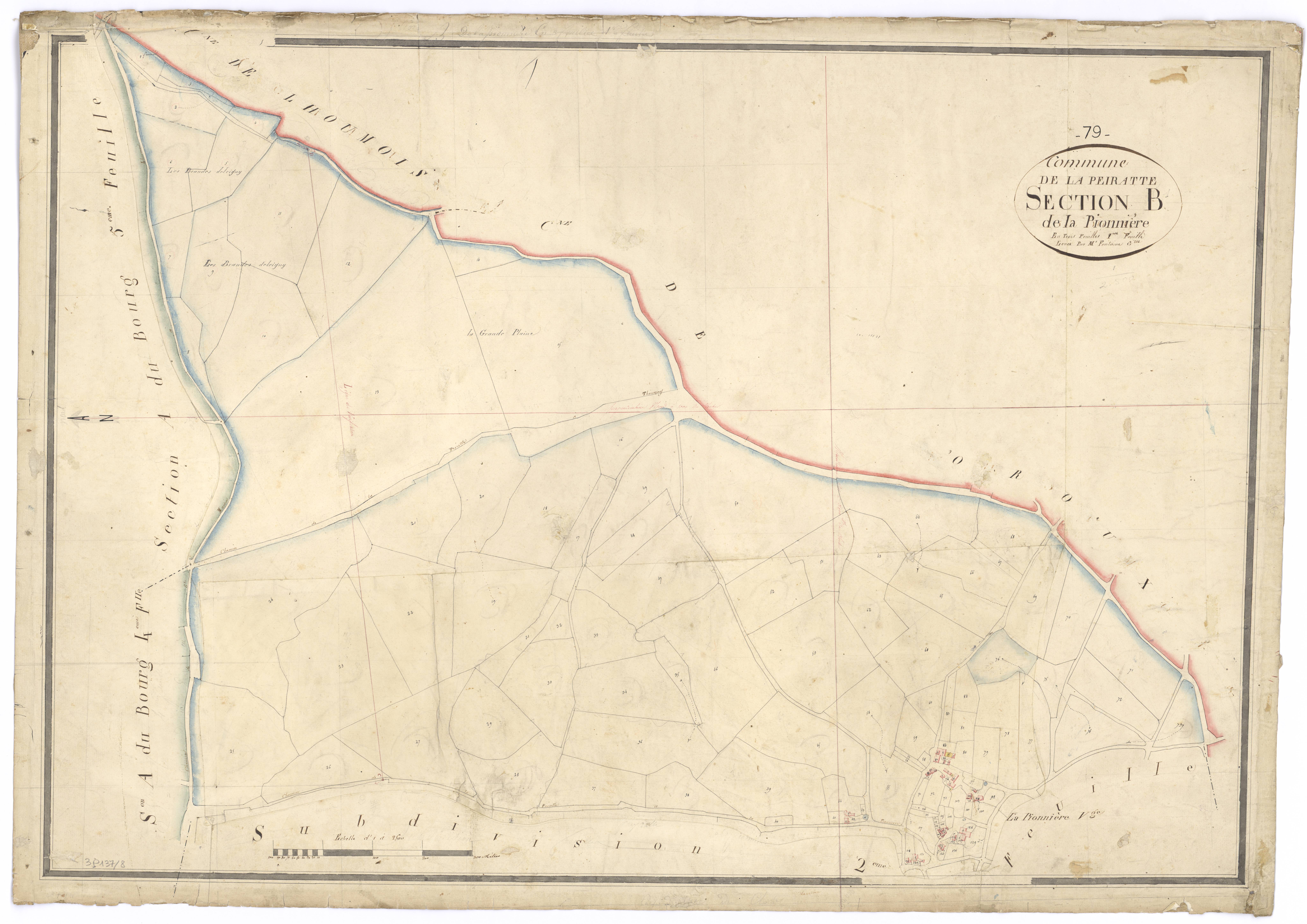 La Peyratte - FRAD079_CADASTRE_NAPOLEONIEN Section B1 dite de la Pionnière