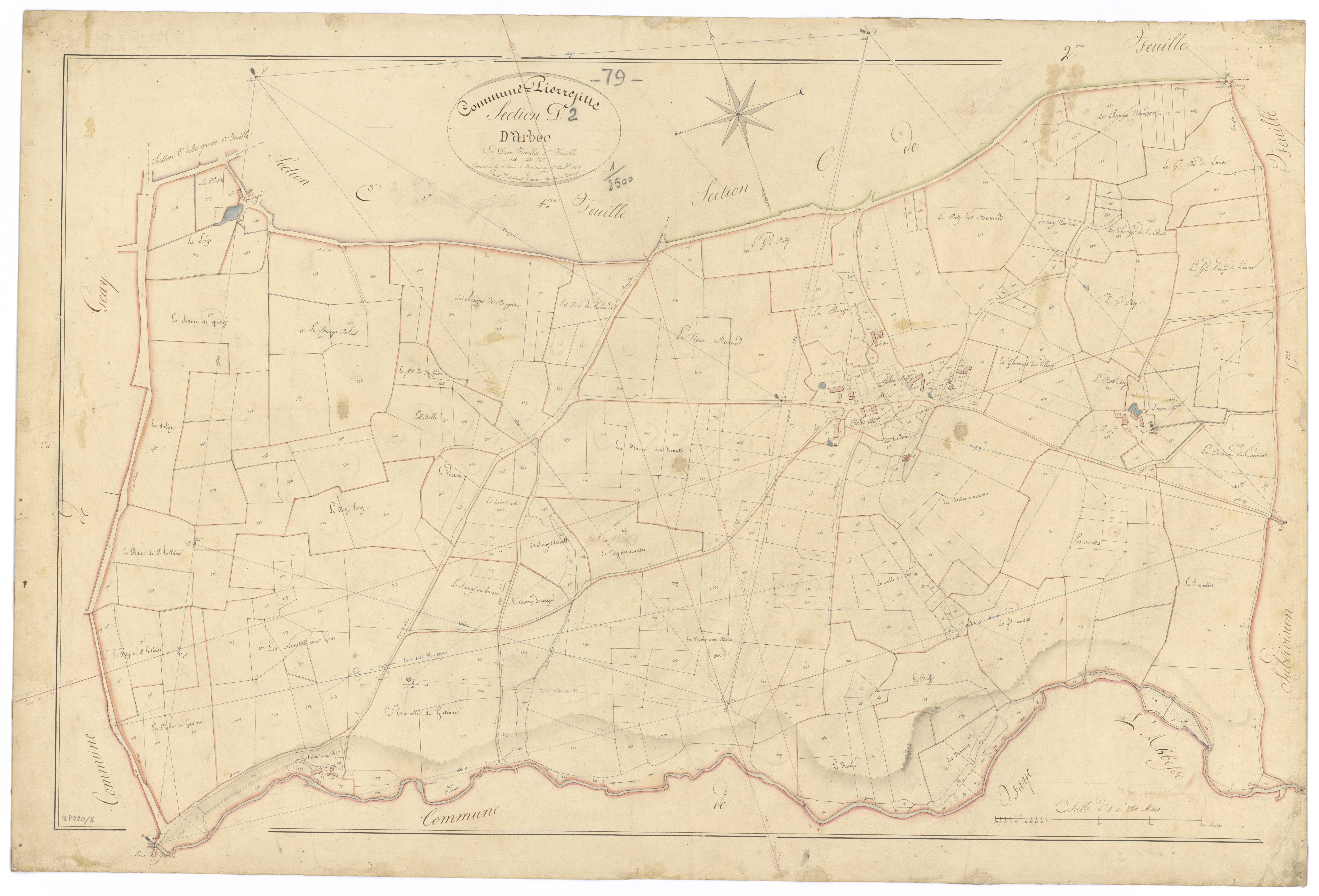 Pierrefitte - FRAD079_CADASTRE_NAPOLEONIEN Section D2 dite d'Arbec