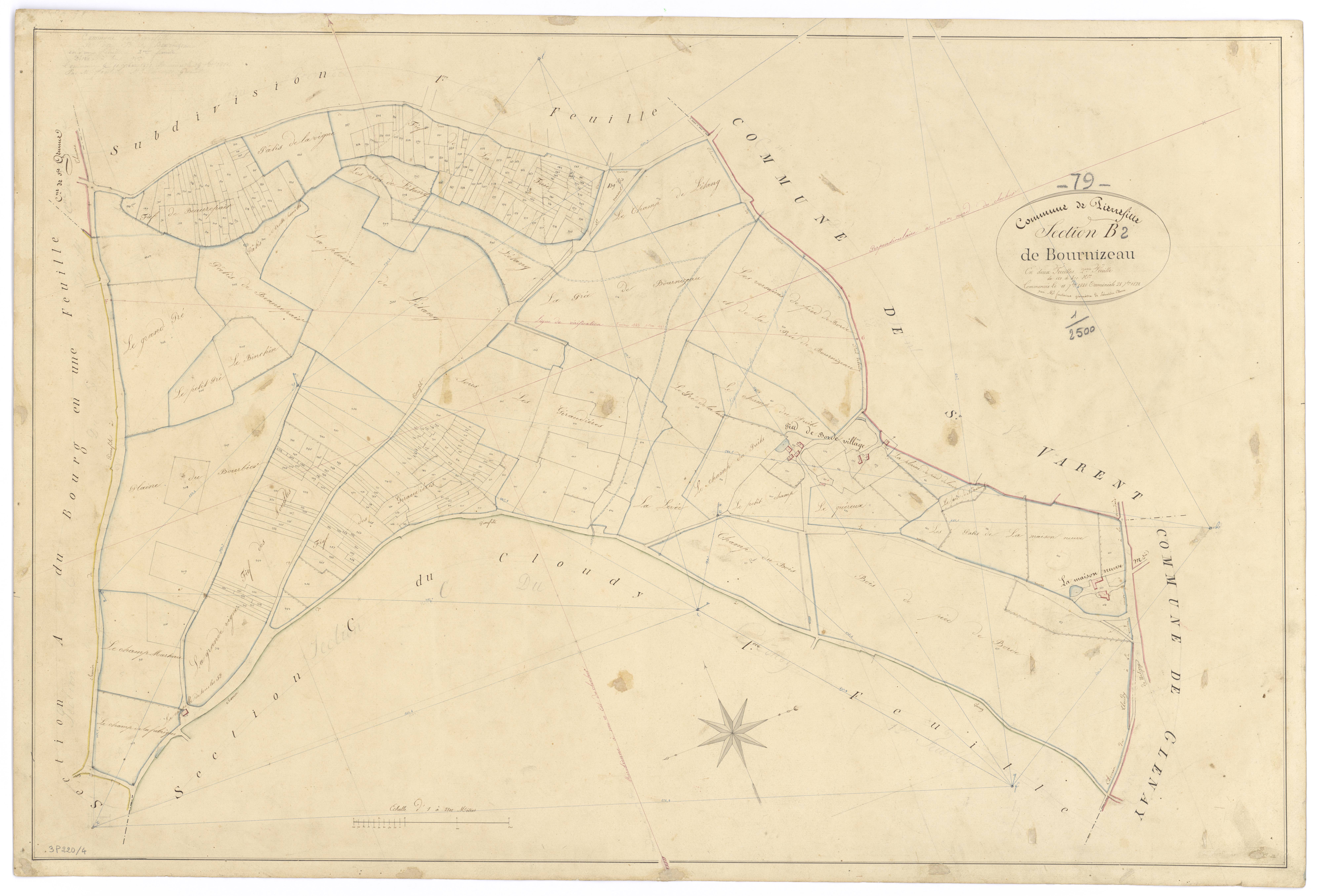 Pierrefitte - FRAD079_CADASTRE_NAPOLEONIEN Section B2 dite de Bounizeau