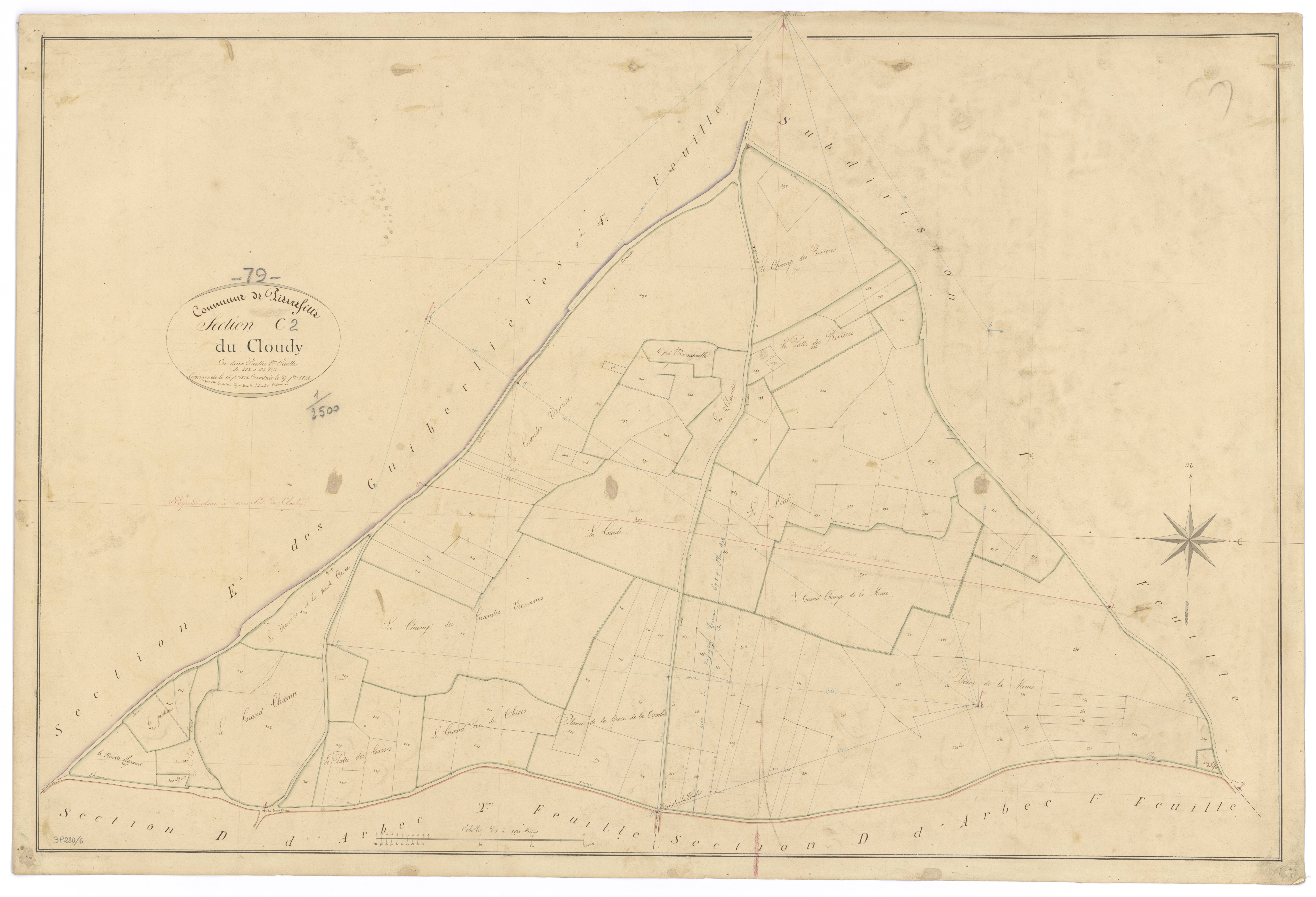 Pierrefitte - FRAD079_CADASTRE_NAPOLEONIEN Section C2 dite du Cloudy