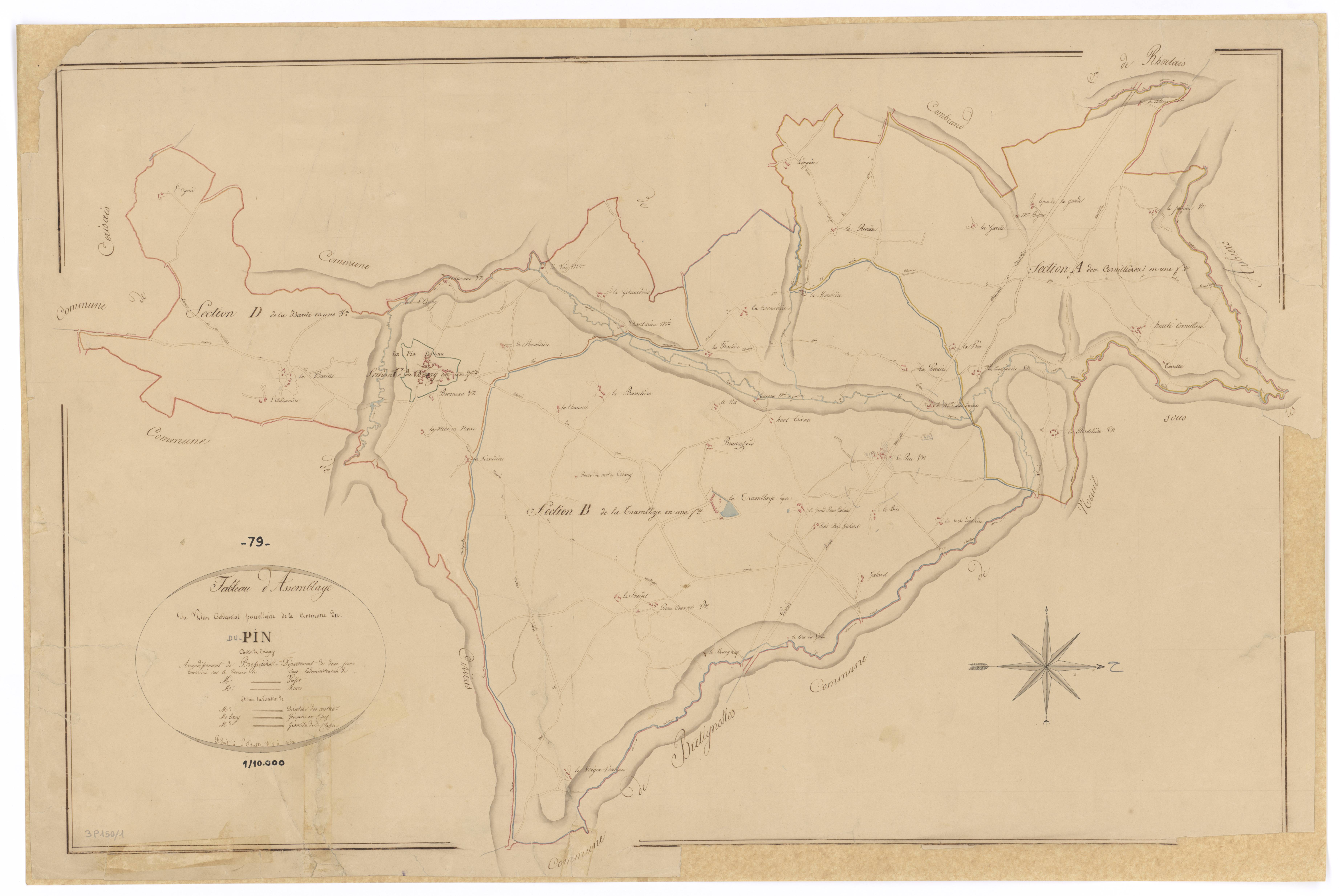 Le Pin - FRAD079_CADASTRE_NAPOLEONIEN Tableau d'assemblage