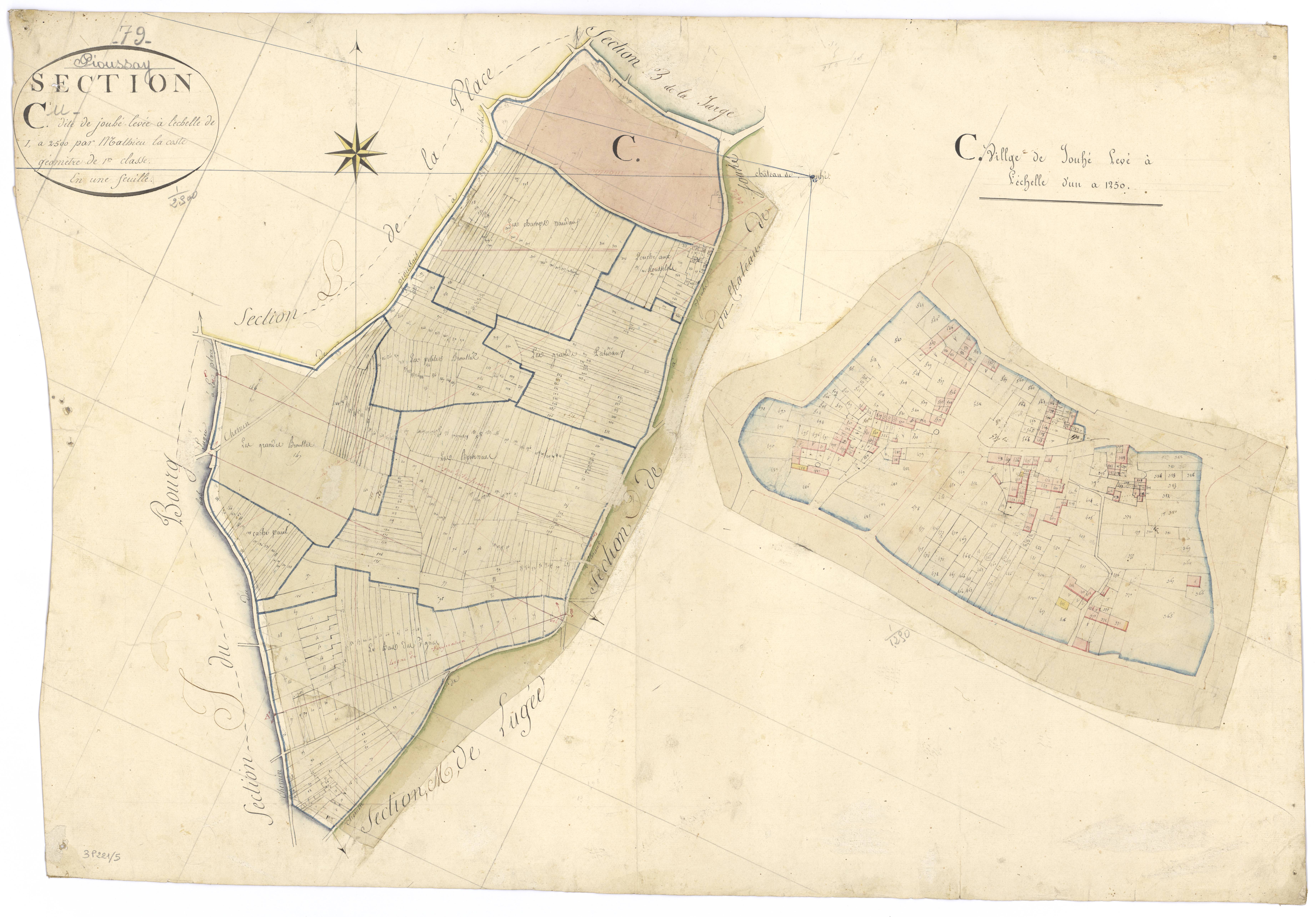 Pioussay - FRAD079_CADASTRE_NAPOLEONIEN SectionC dite de Jouhé 