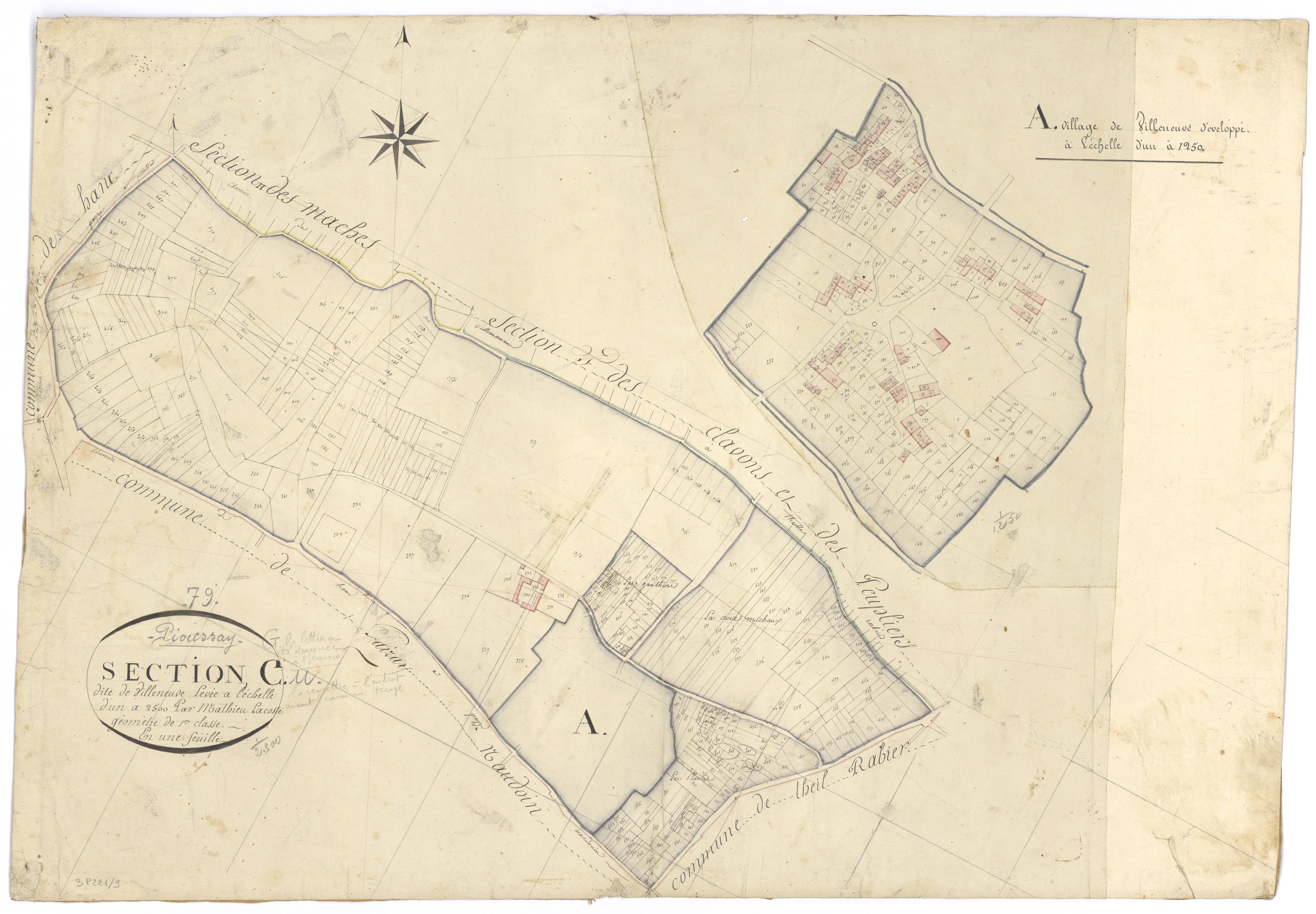 Pioussay - FRAD079_CADASTRE_NAPOLEONIEN Section G dite de Villeneuve 